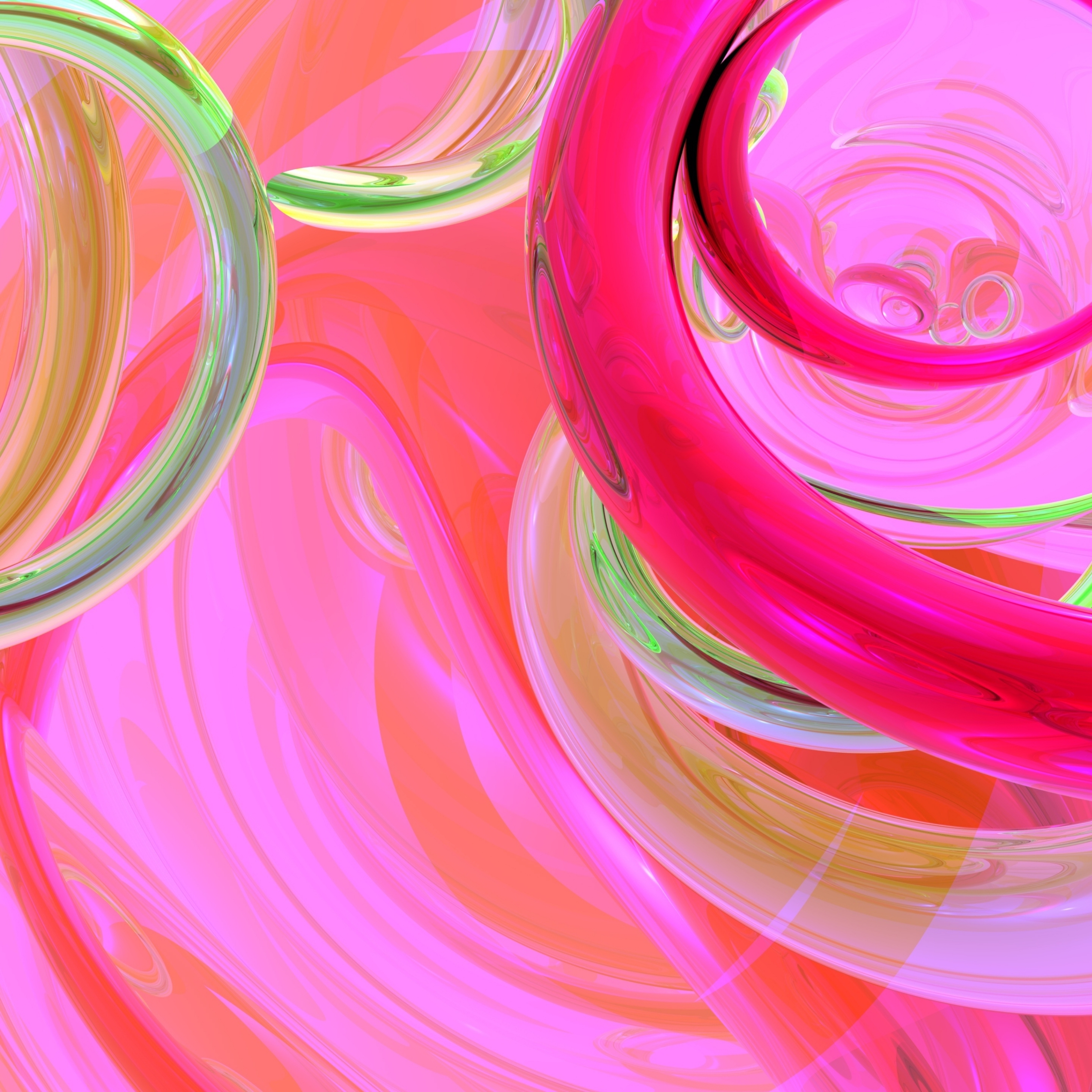 Abstract Pink Design Reflection iPad Wallpaper