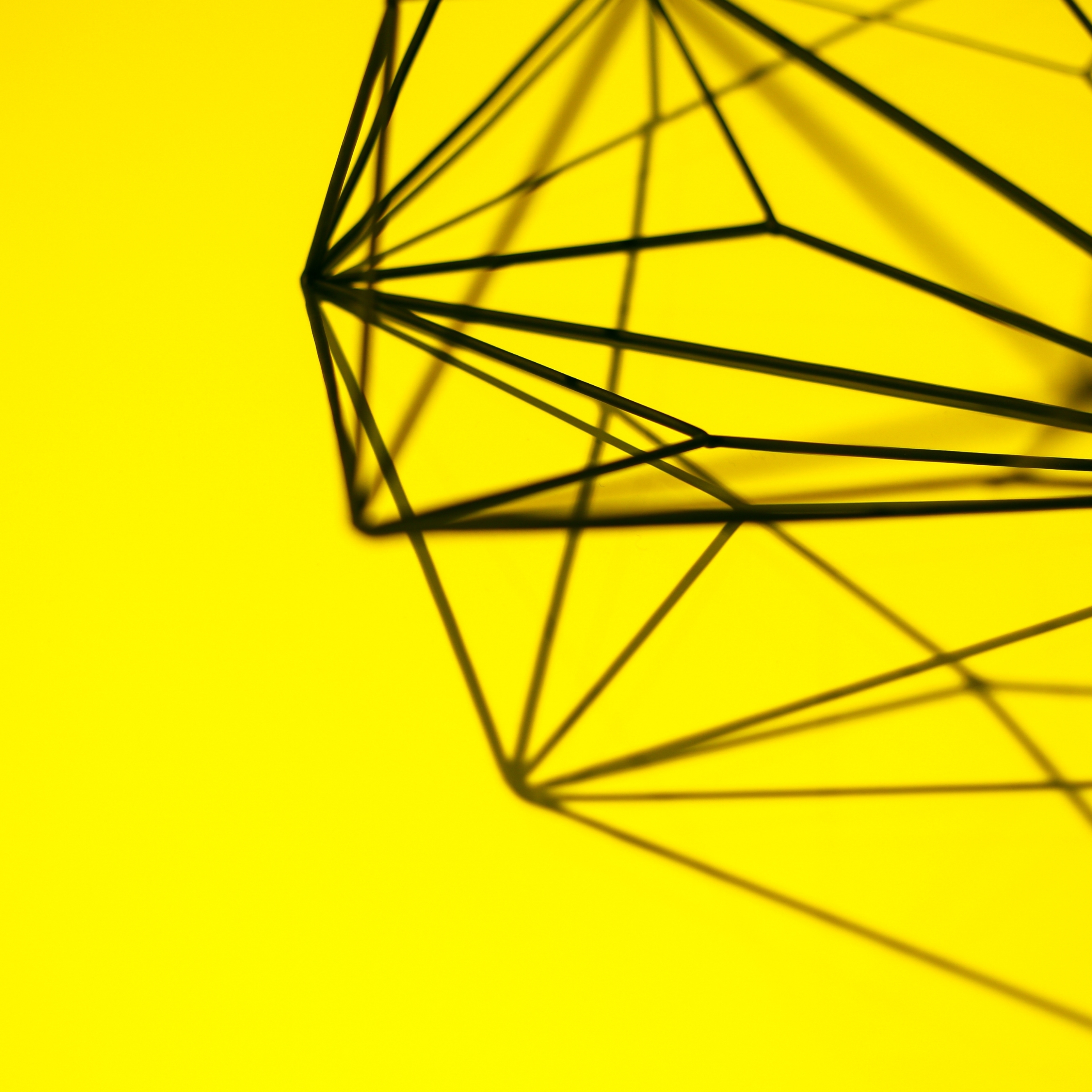 Abstract Yellow Geometric iPad Wallpaper