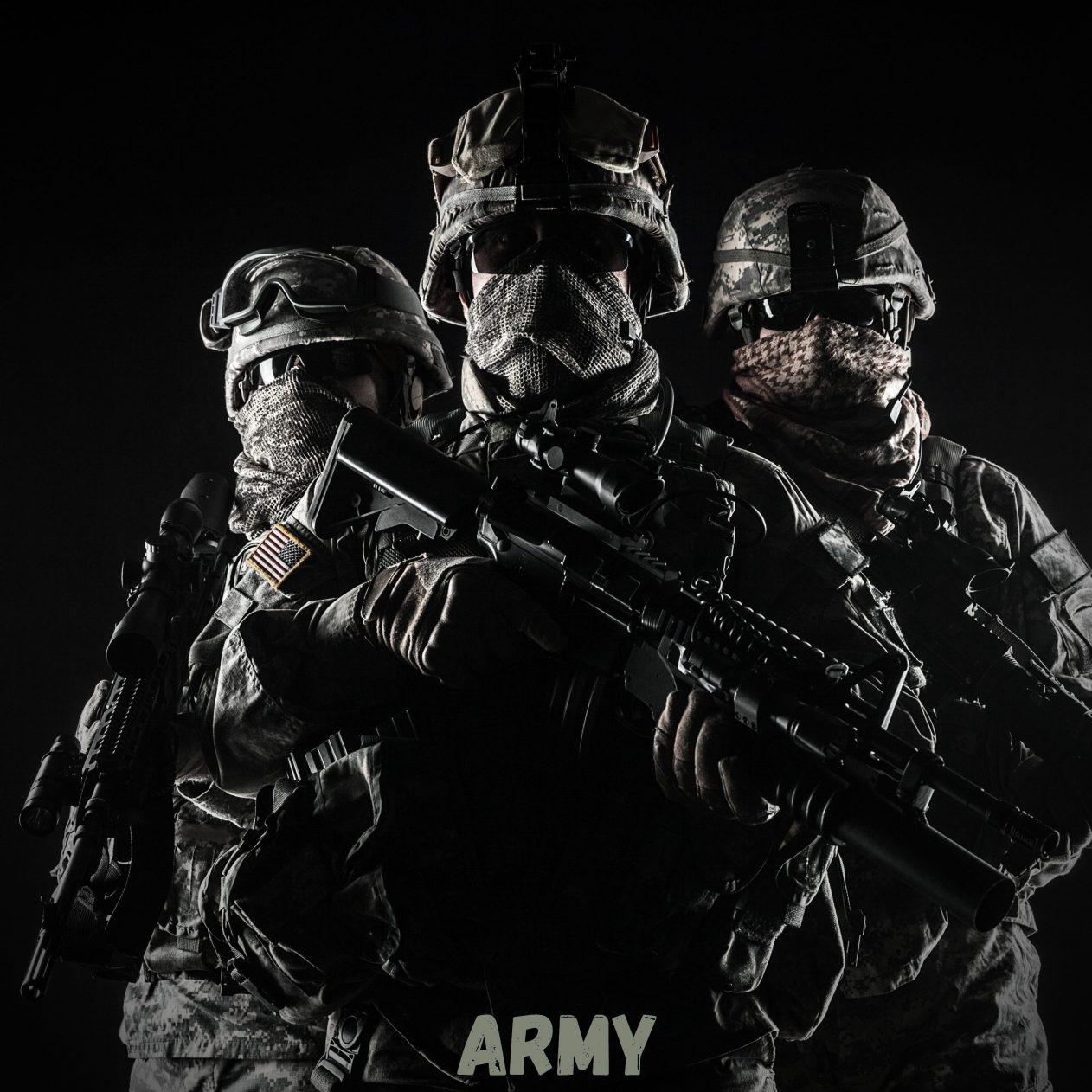 1262x1262 Parallax wallpaper 4k Army Soldiers iPad Wallpaper 1262x1262 pixels resolution