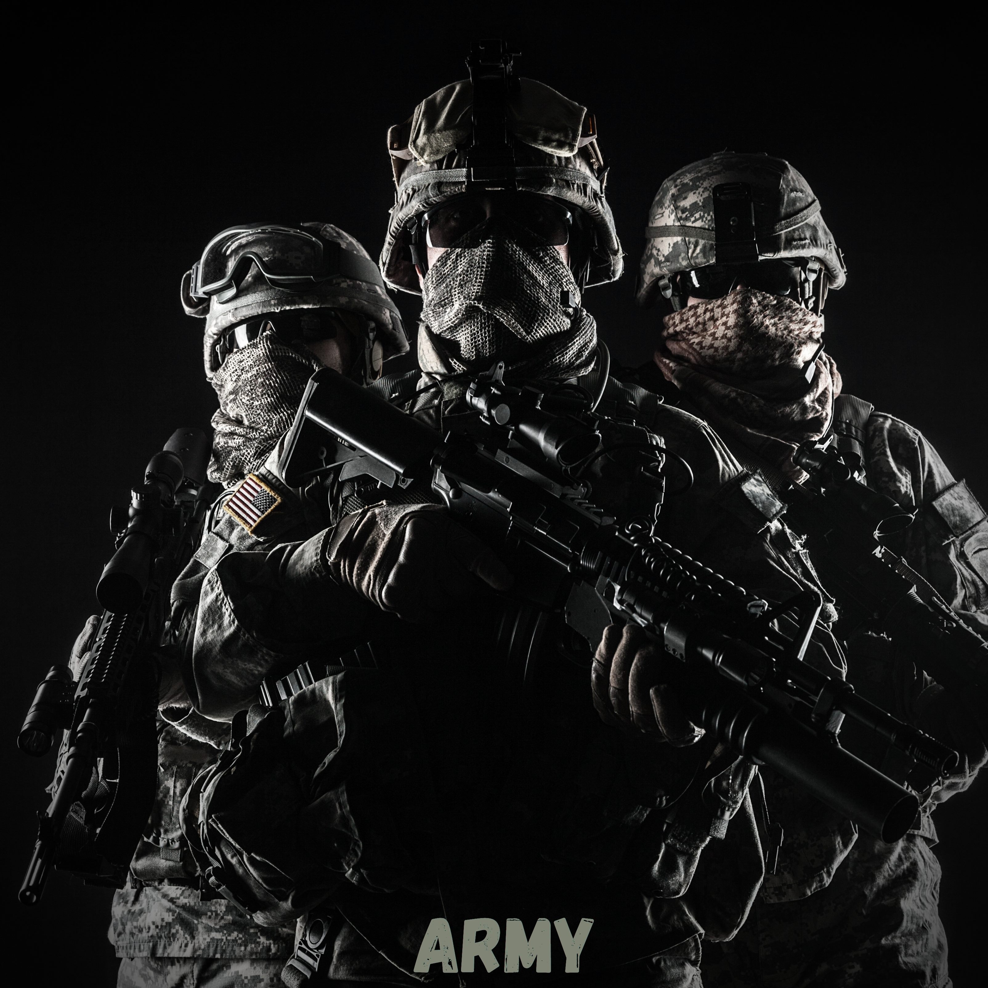 Download HD iPad Wallpapers 4k Army Soldiers iPad Wallpaper 3208x3208 pixels 