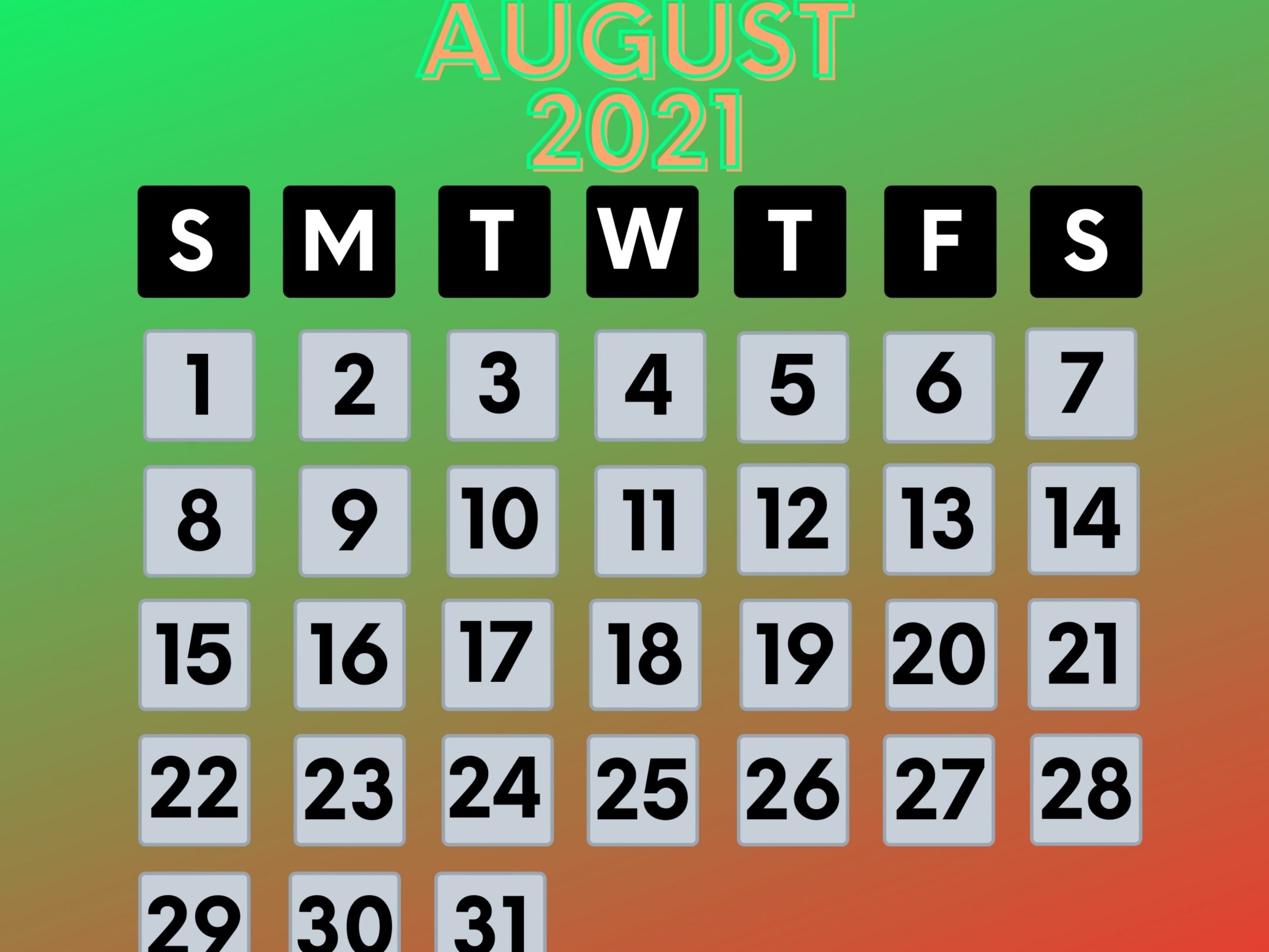 2160x1620 iPad wallpaper 4k August 2021 Calendar iPad Wallpaper 2160x1620 pixels resolution