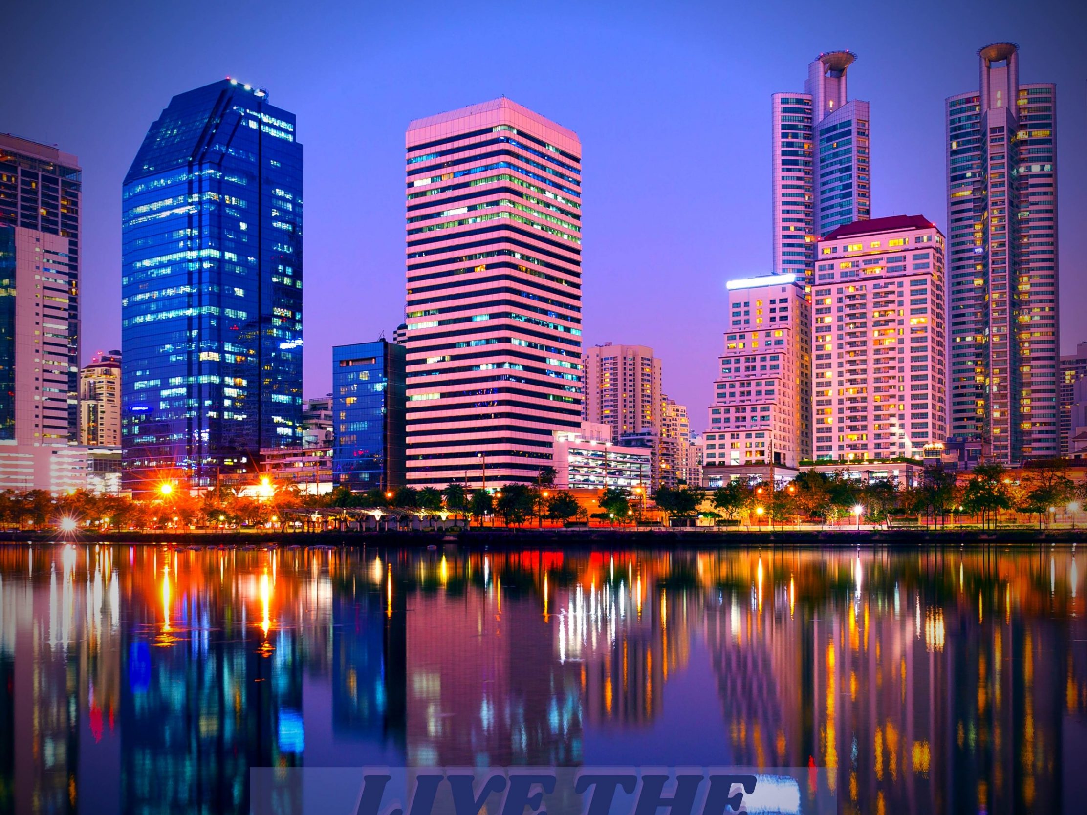 2224x1668 iPad Pro wallpapers Bangkok City Skyscraper River Reflection iPad Wallpaper 2224x1668 pixels resolution