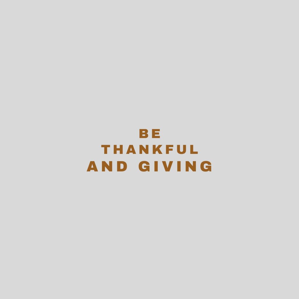 1024x1024 wallpaper 4k Be Thankful and Giving Quote iPad Wallpaper 1024x1024 pixels resolution