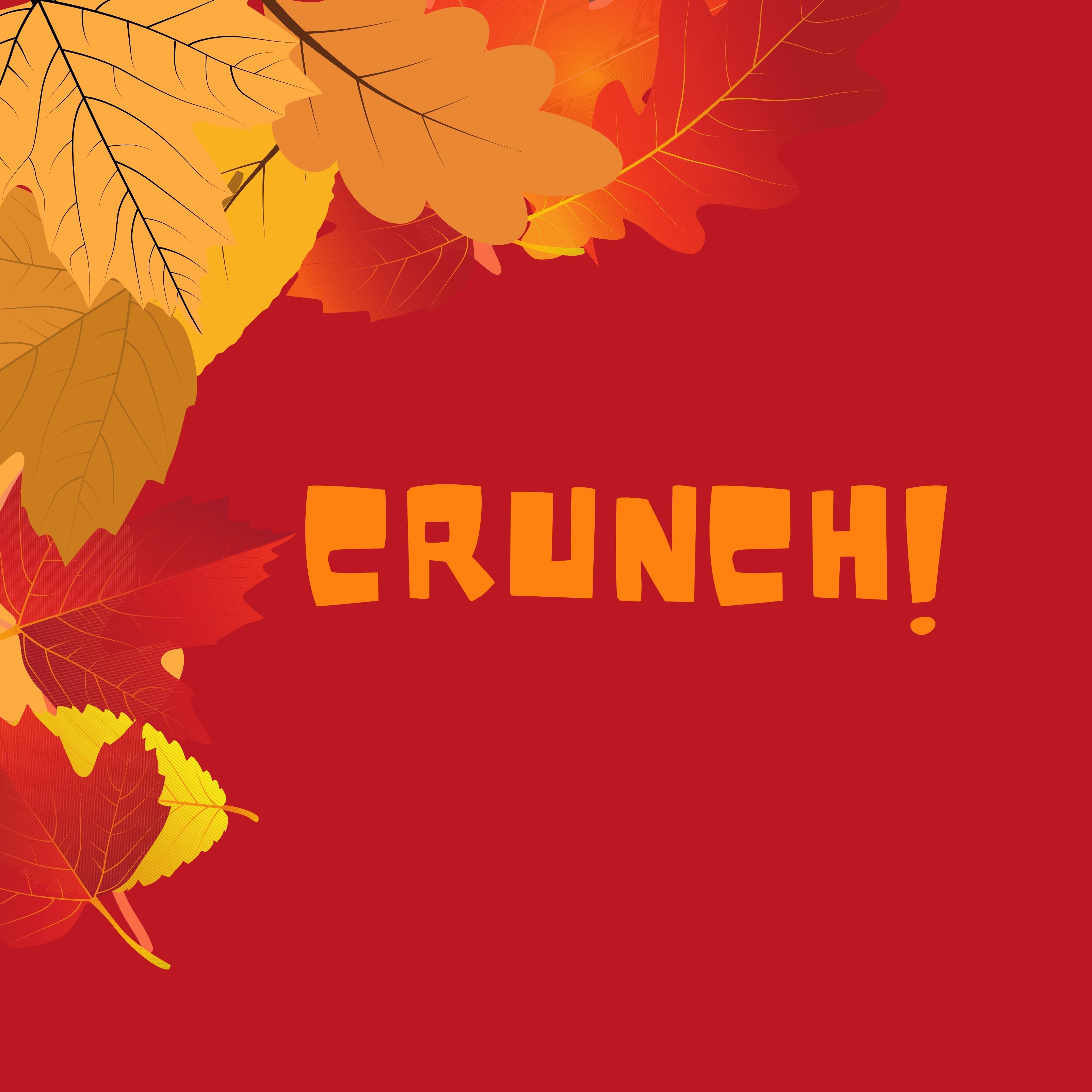 Crunch Autumn Leaves Red iPad Wallpaper