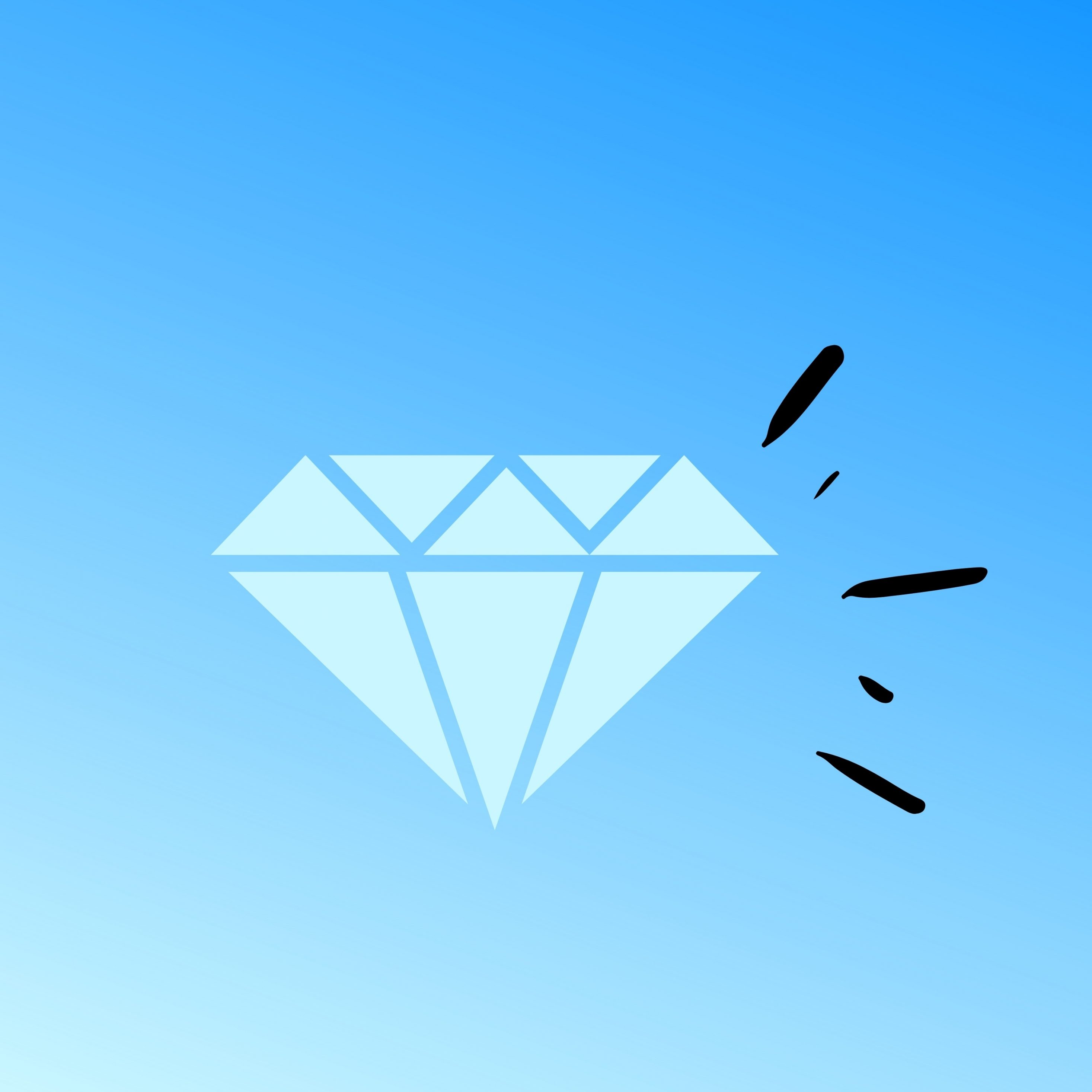 2934x2934 iOS iPad wallpaper 4k Diamond Crystal Gem Luxury Blue iPad Wallpaper 2934x2934 pixels resolution