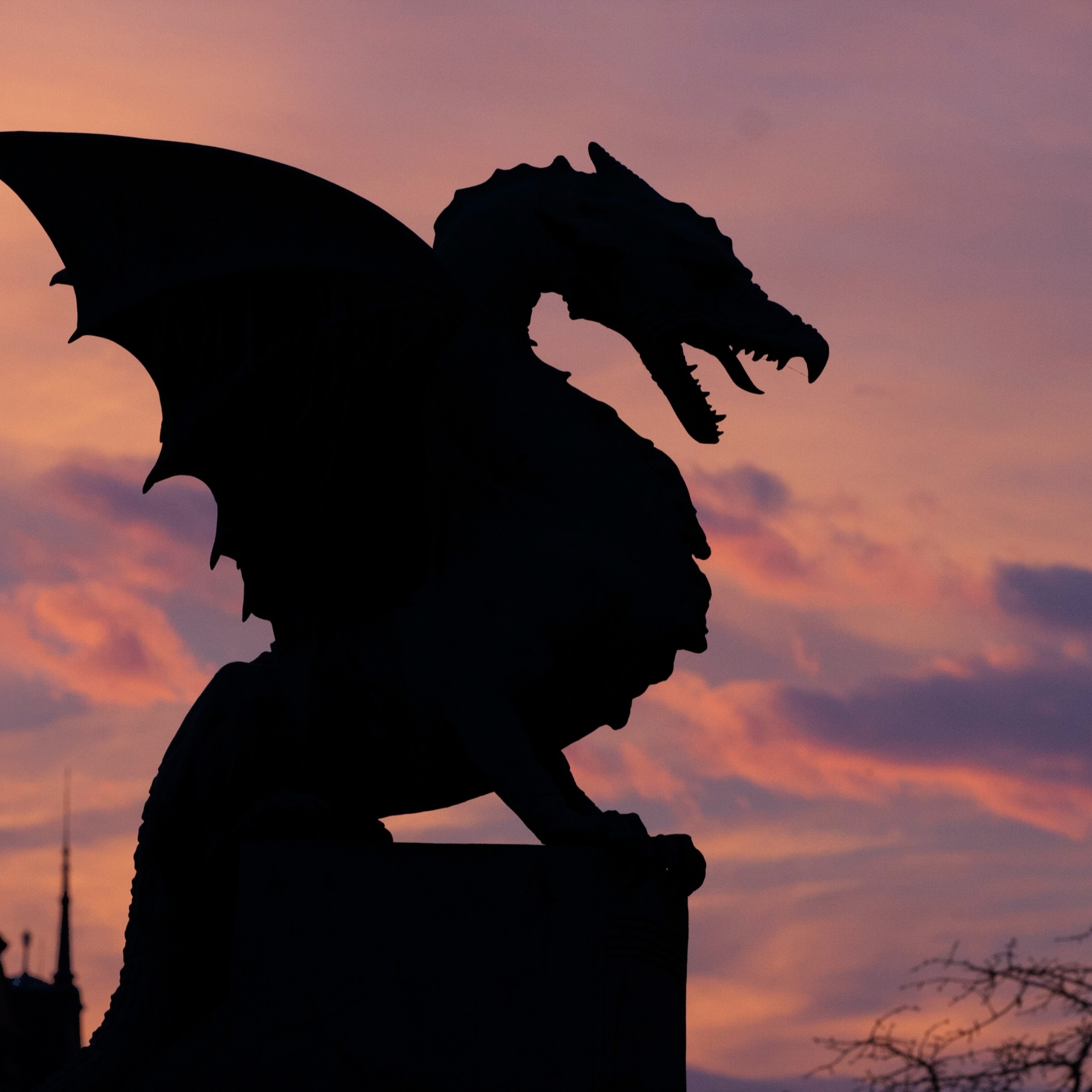 iPad Air wallpapers Dragon Night Sunset Ipad Wallpaper