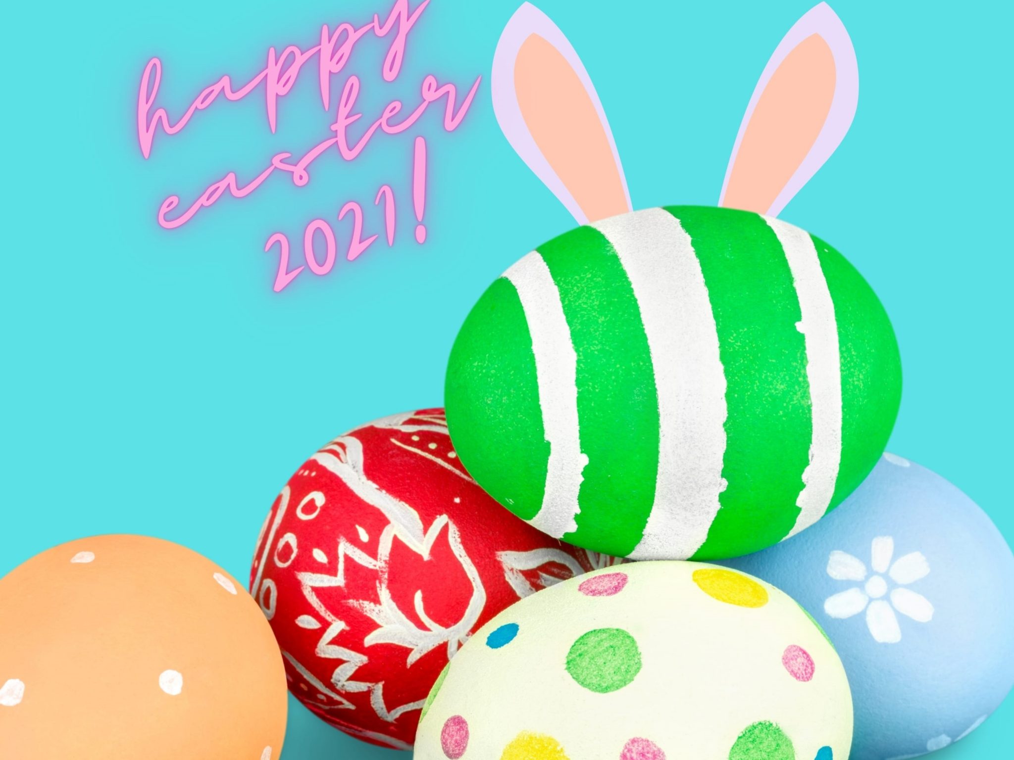 2048x1536 wallpaper Easter Bunny Hiding iPad Wallpaper 2048x1536 pixels resolution