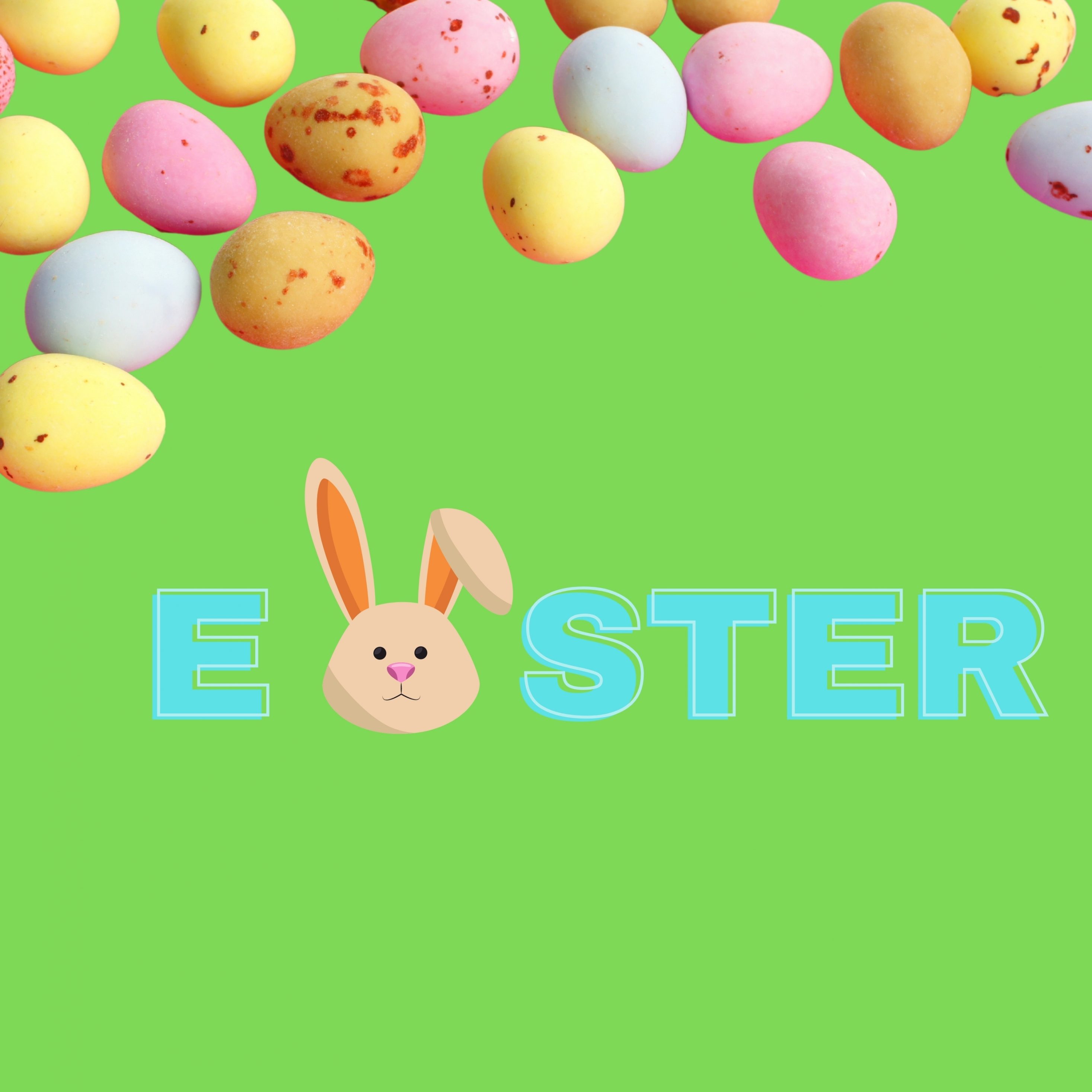 2934x2934 iOS iPad wallpaper 4k Eater Bunny Eggs iPad Wallpaper 2934x2934 pixels resolution