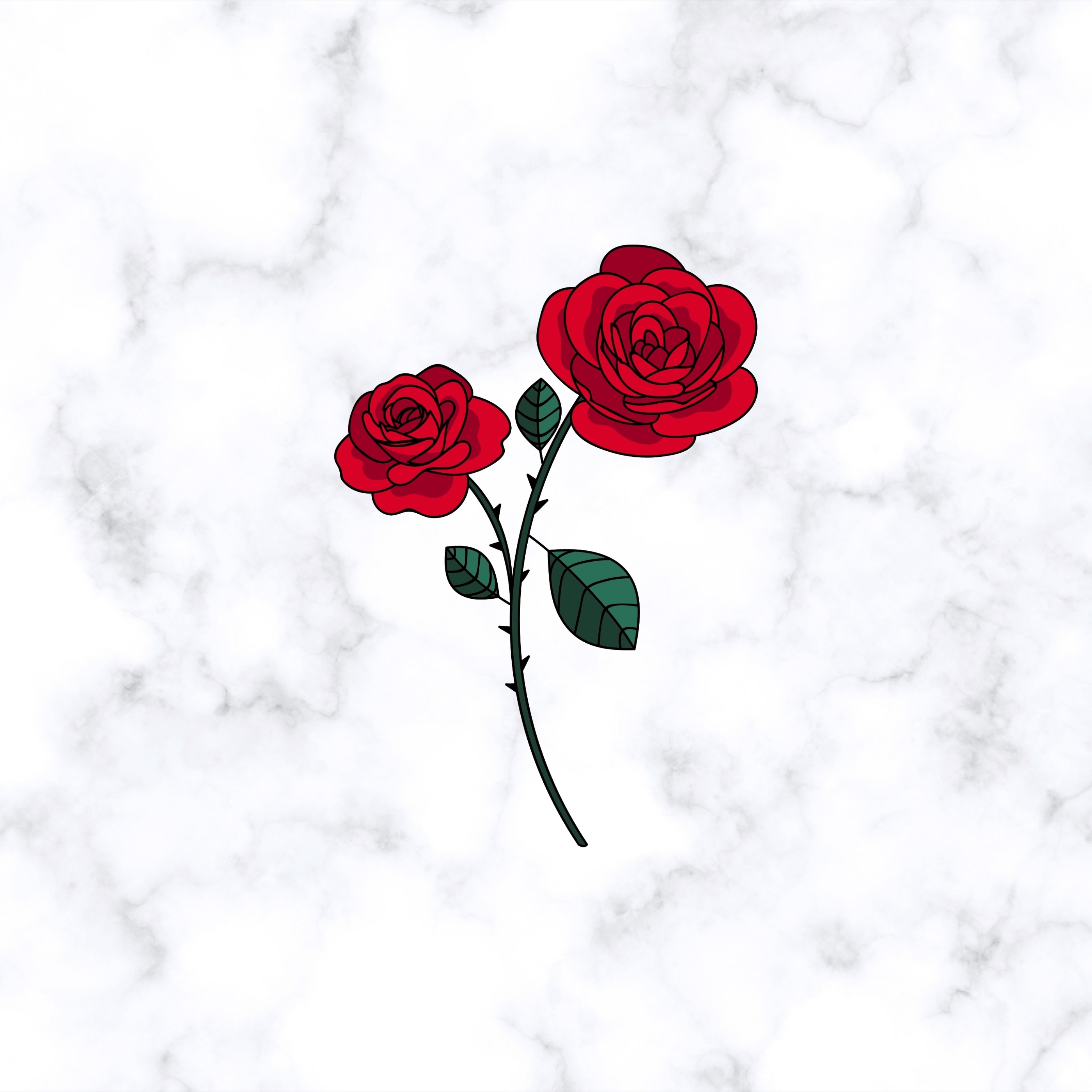 Floral Rose Flowers iPad Wallpaper