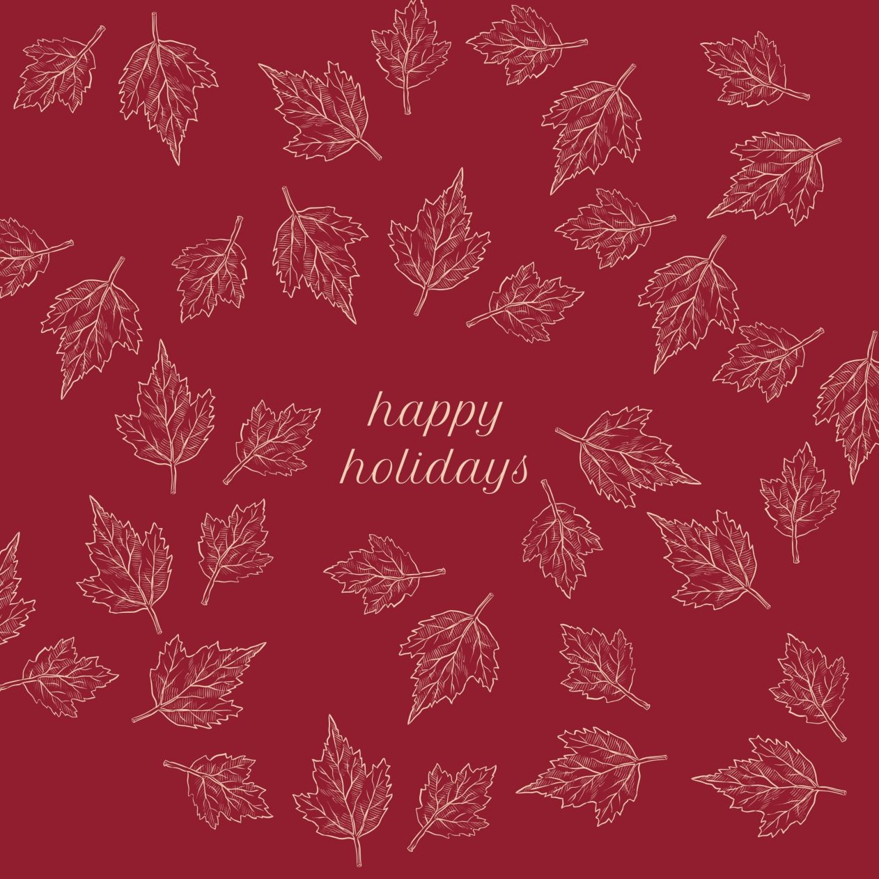 1262x1262 Parallax wallpaper 4k Happy Holidays Vintage Leaves iPad Wallpaper 1262x1262 pixels resolution