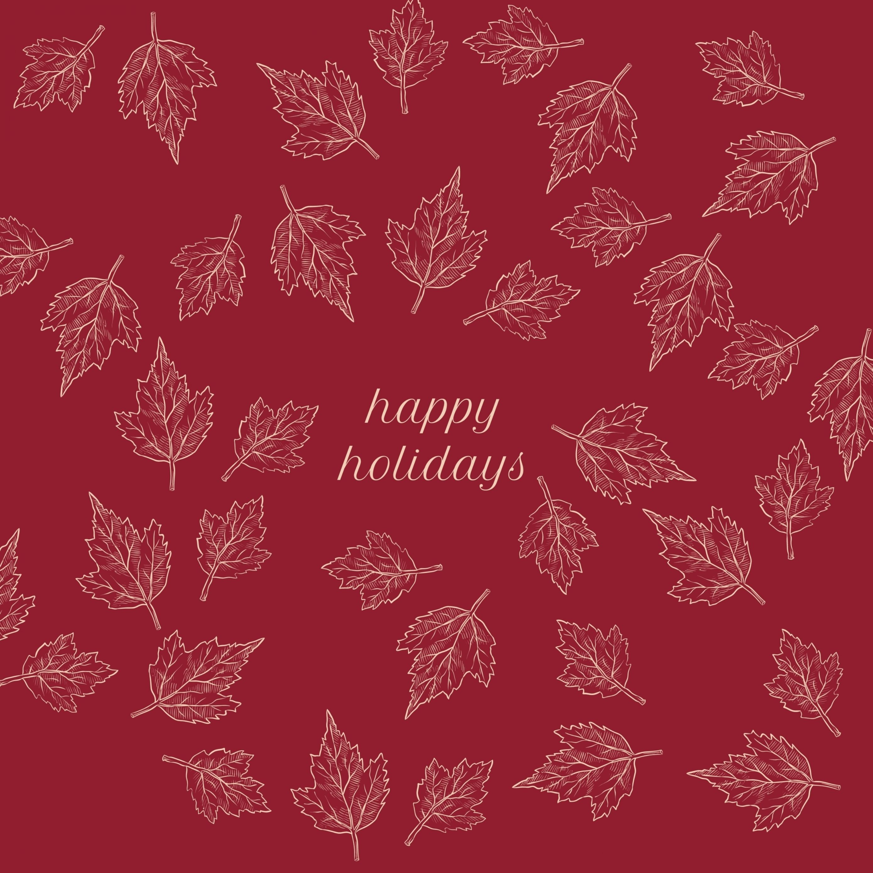 2780x2780 Parallax wallpaper 4k Happy Holidays Vintage Leaves iPad Wallpaper 2780x2780 pixels resolution