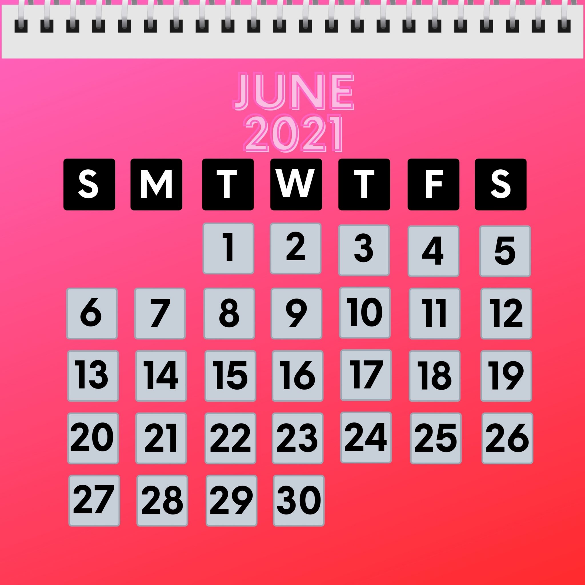 2048x2048 wallpapers iPad retina June 2021 Calendar iPad Wallpaper 2048x2048 pixels resolution