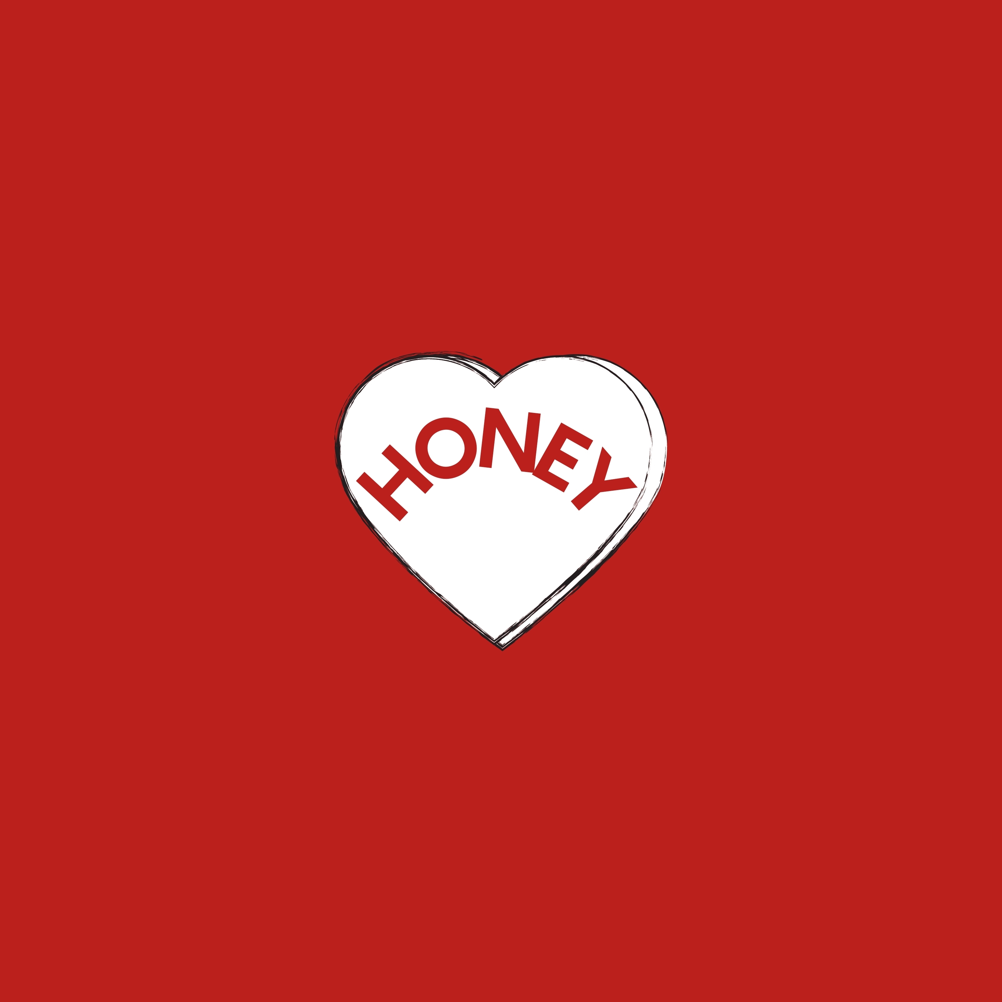 Love Heart Honey Valentines Day iPad Wallpaper