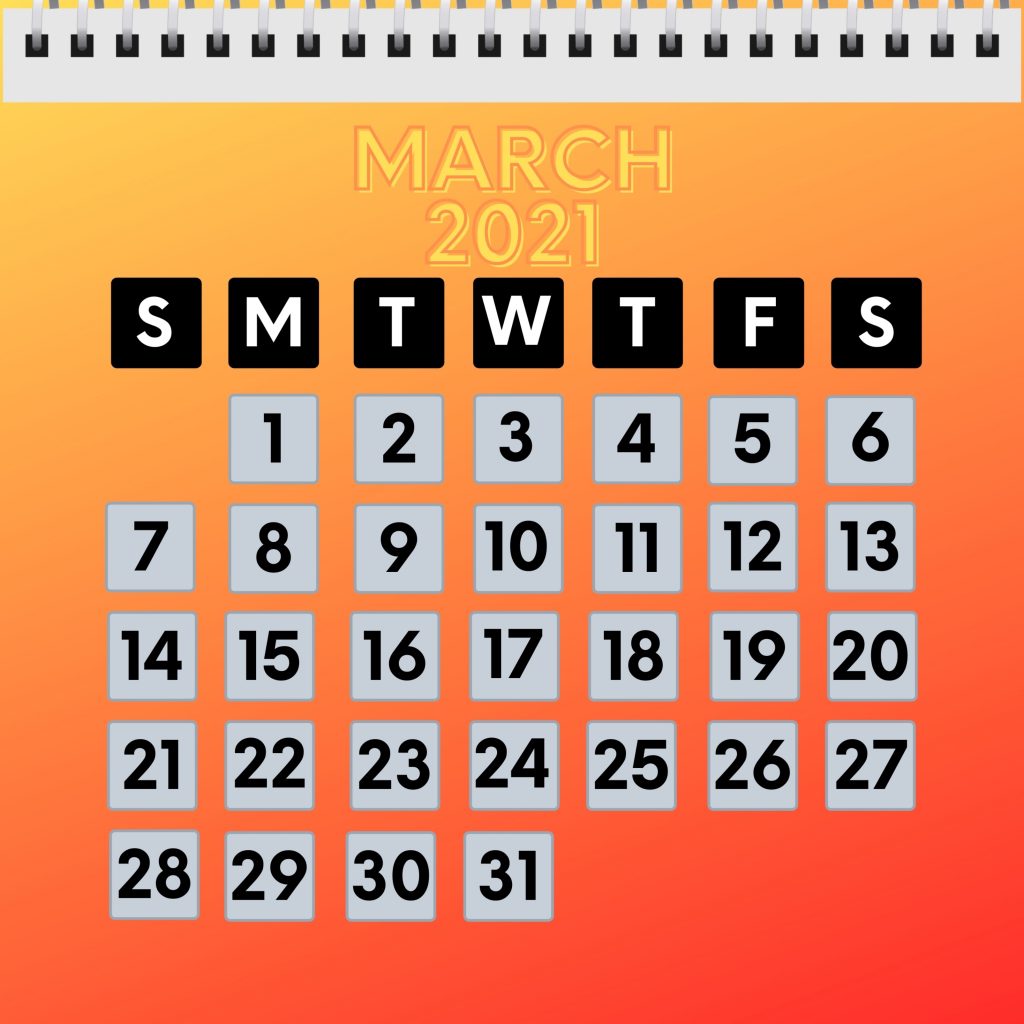 1024x1024 wallpaper 4k March 2021 Calendar iPad Wallpaper 1024x1024 pixels resolution