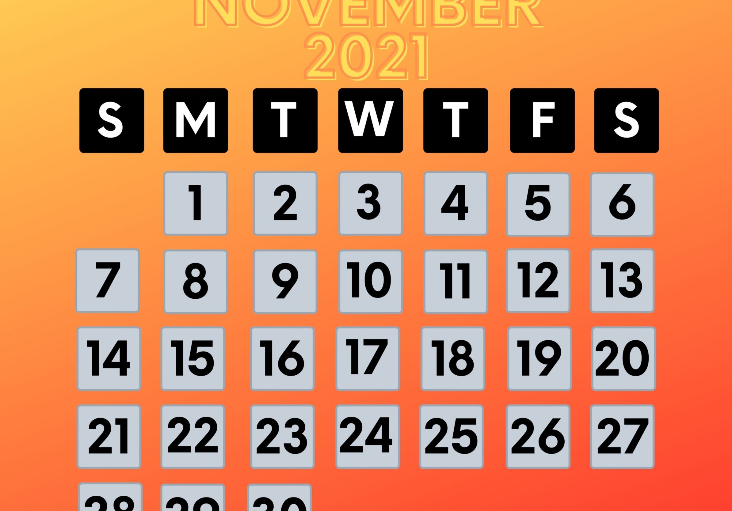 2388x1668 iPad Pro wallpapers November 2021 Calendar iPad Wallpaper 2388x1668 pixels resolution