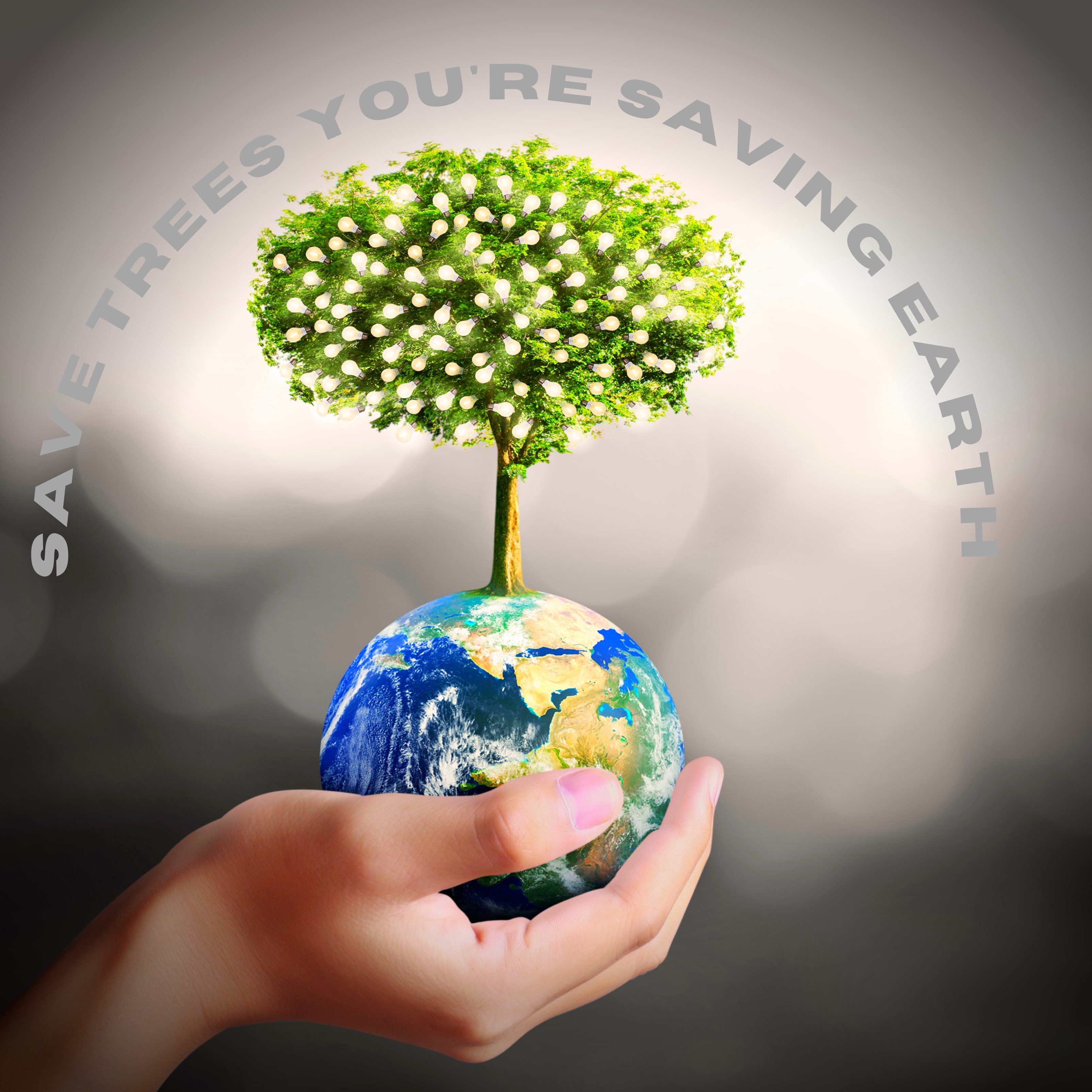 Save Trees Earth iPad Wallpaper