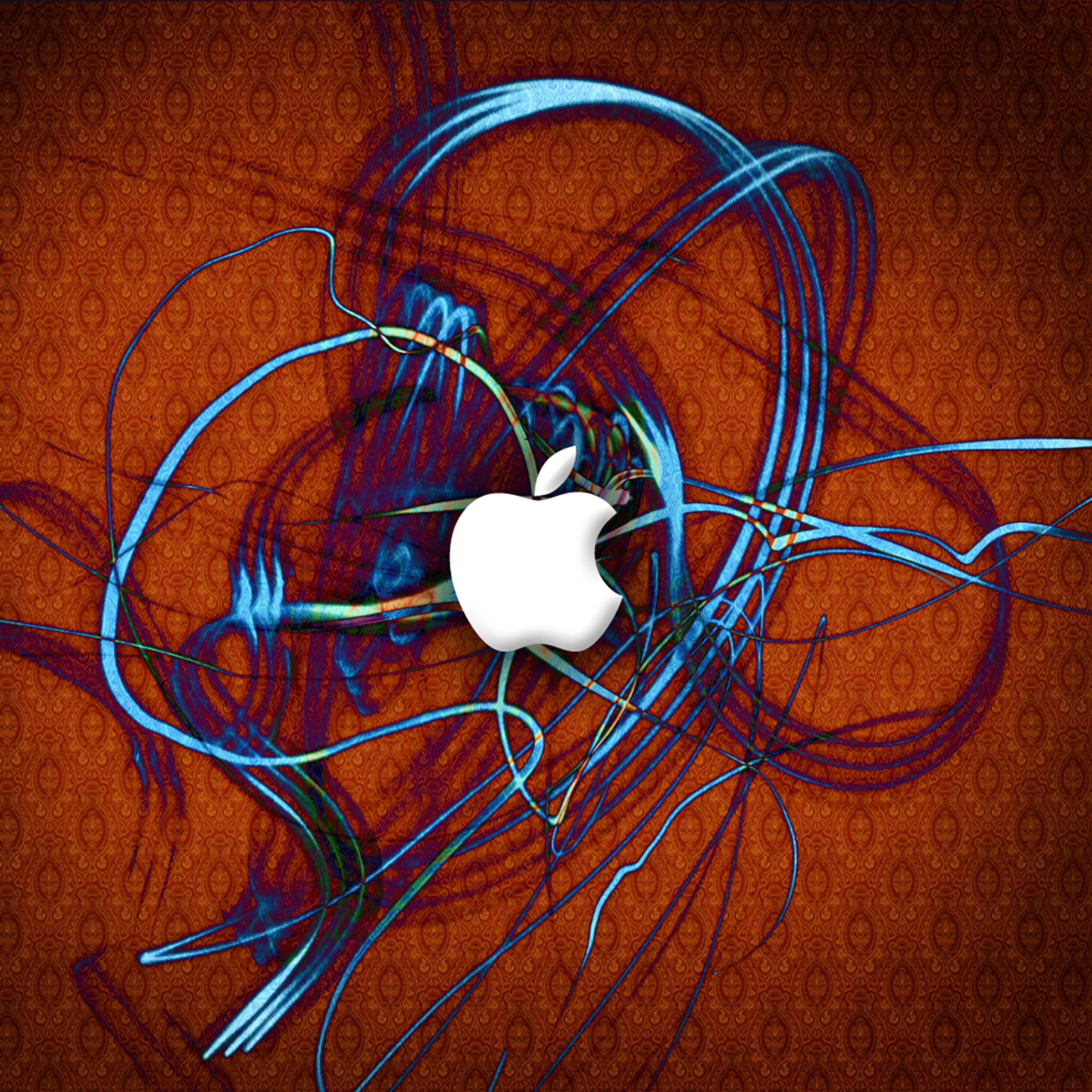 iPad Wallpapers Apple Blue Ribbon Ipad Wallpaper 3208x3208 px