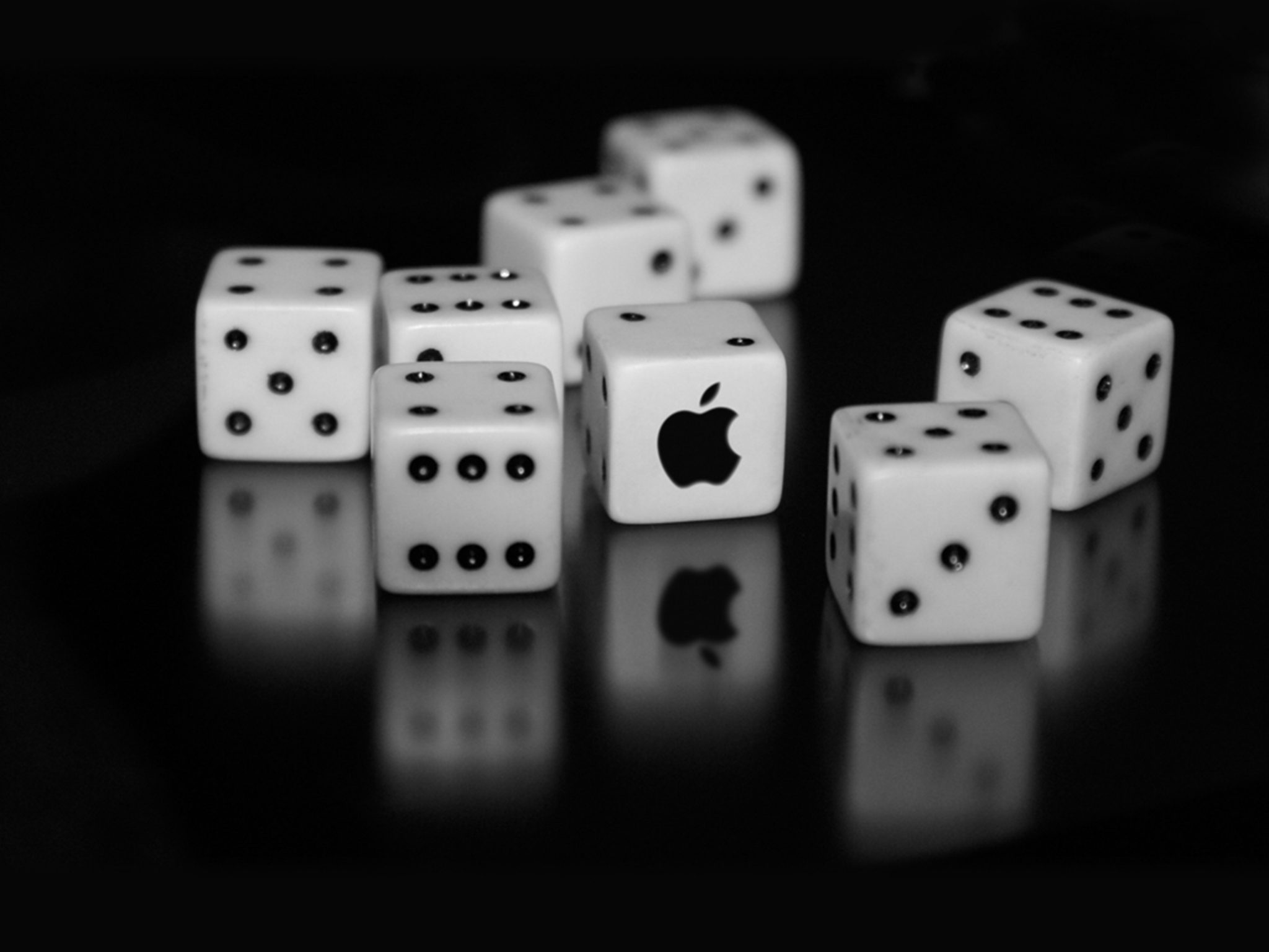 2048x1536 wallpaper Apple Logo Dice Ipad Wallpaper 2048x1536 pixels resolution