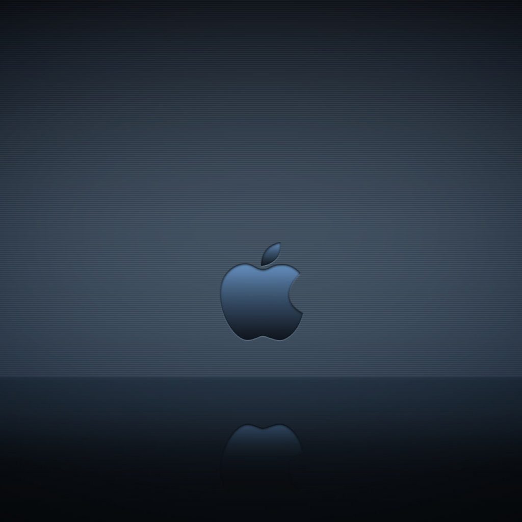 1024x1024 wallpaper 4k Apple Logo Reflection Ipad Wallpaper 1024x1024 pixels resolution