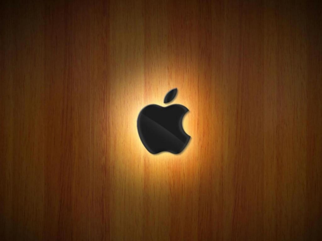 1024x768 wallpaper 4k Apple Logo Wood Ipad Wallpaper 1024x768 pixels resolution