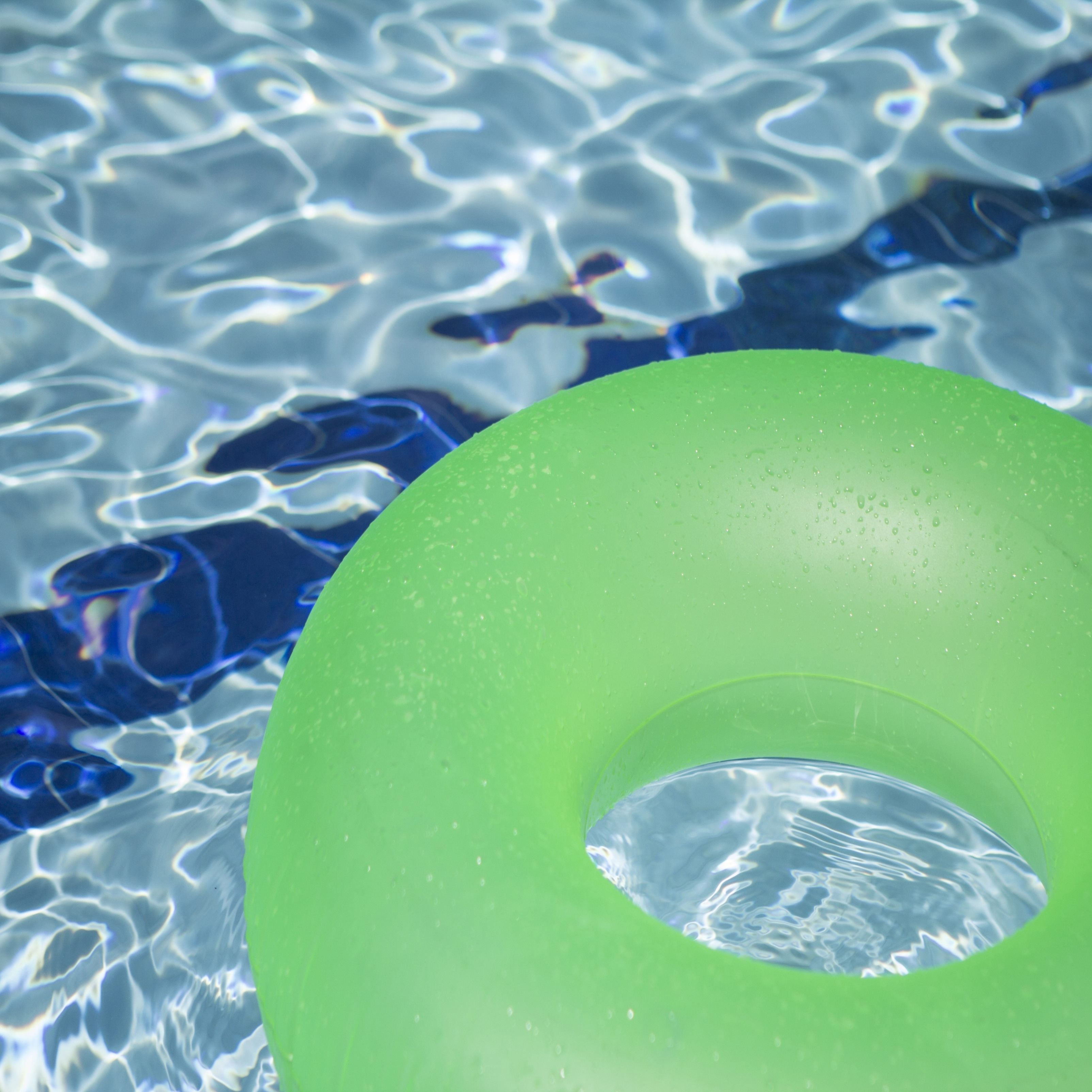 Inflated Ring Swim Ipad Wallpaper