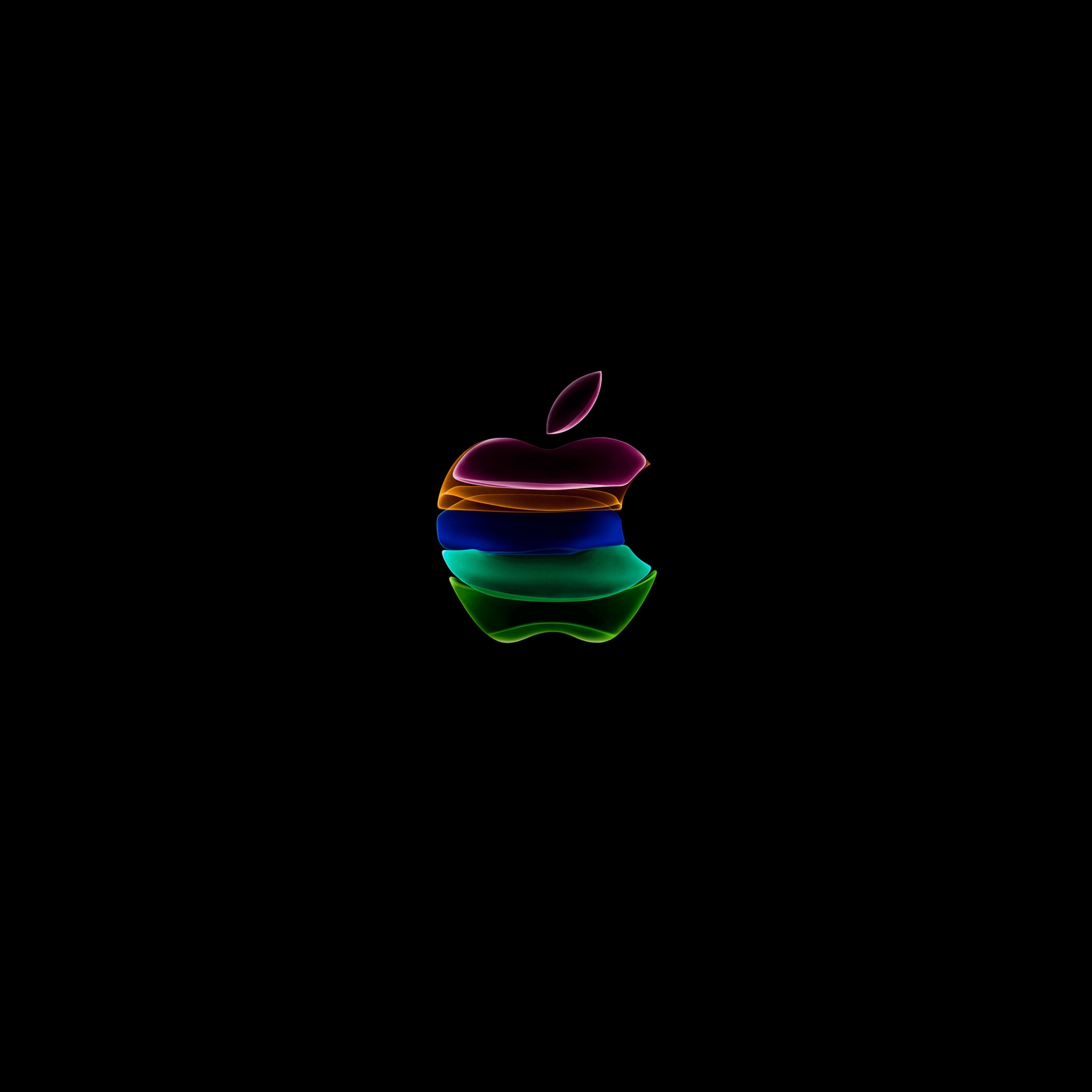 Apple Logo iPhone 11 Black iPad Wallpaper