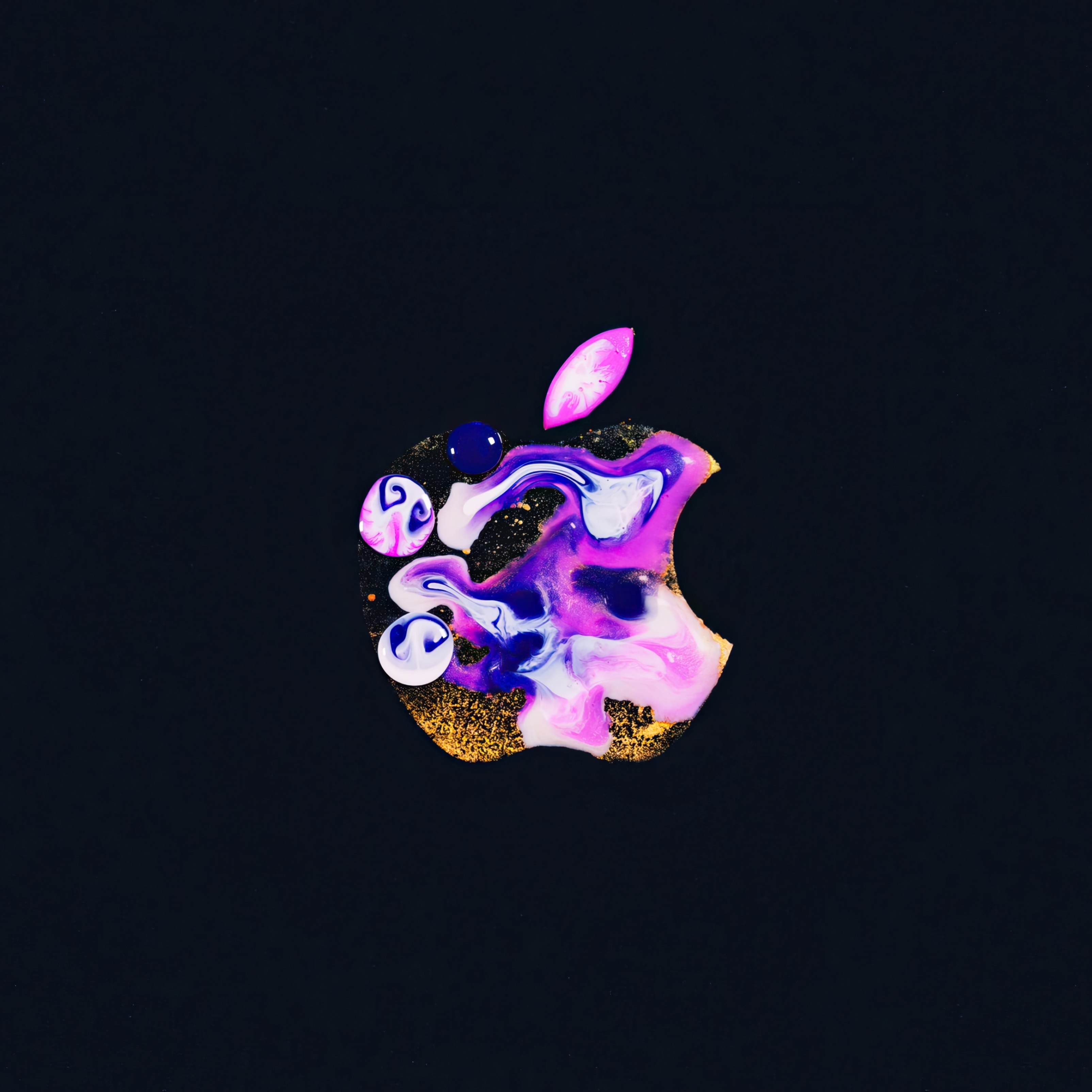 Apple Logo iPhone 12 Colorful iPad Wallpaper