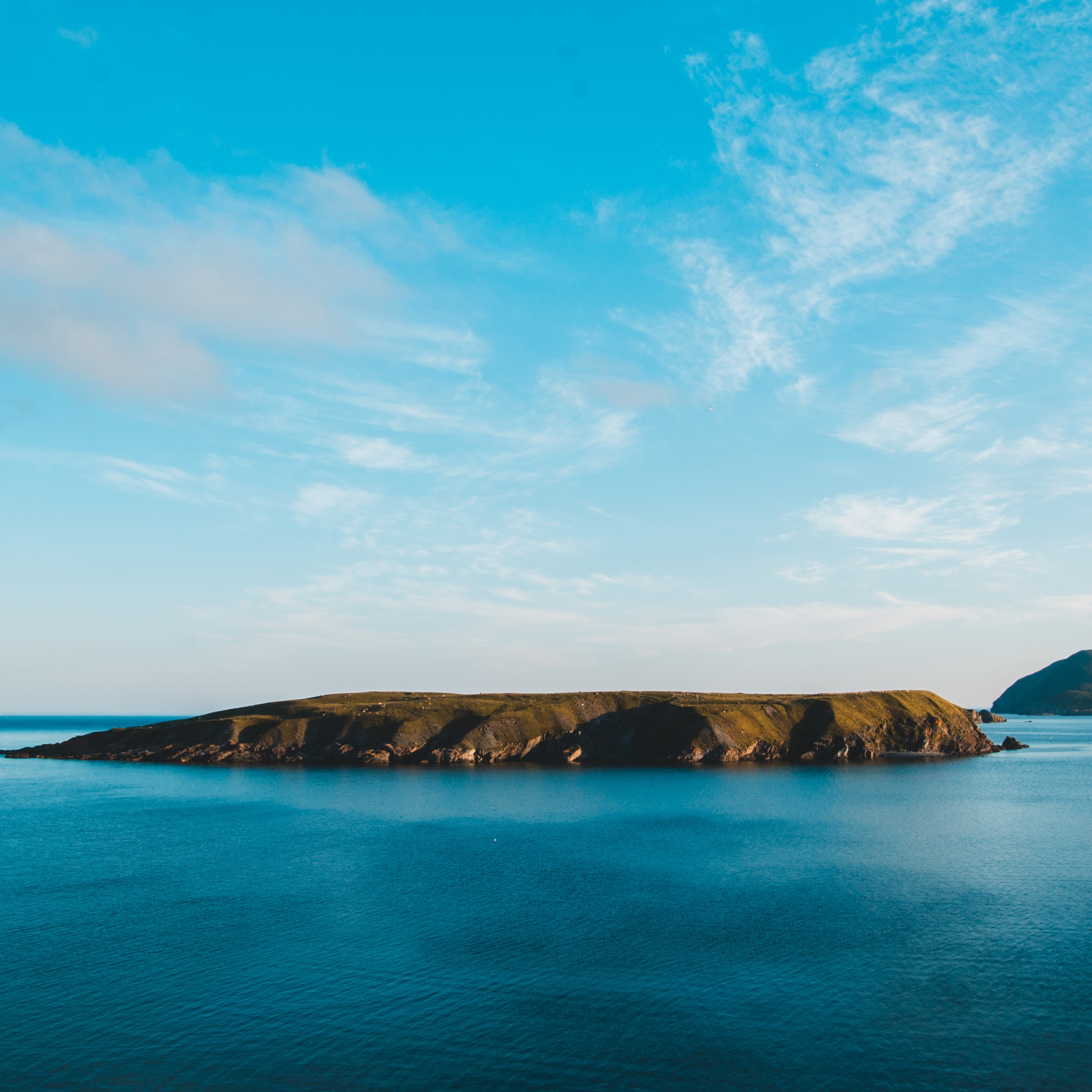 Blue Sea Sky Summer Landscape Tropical iPad Wallpaper