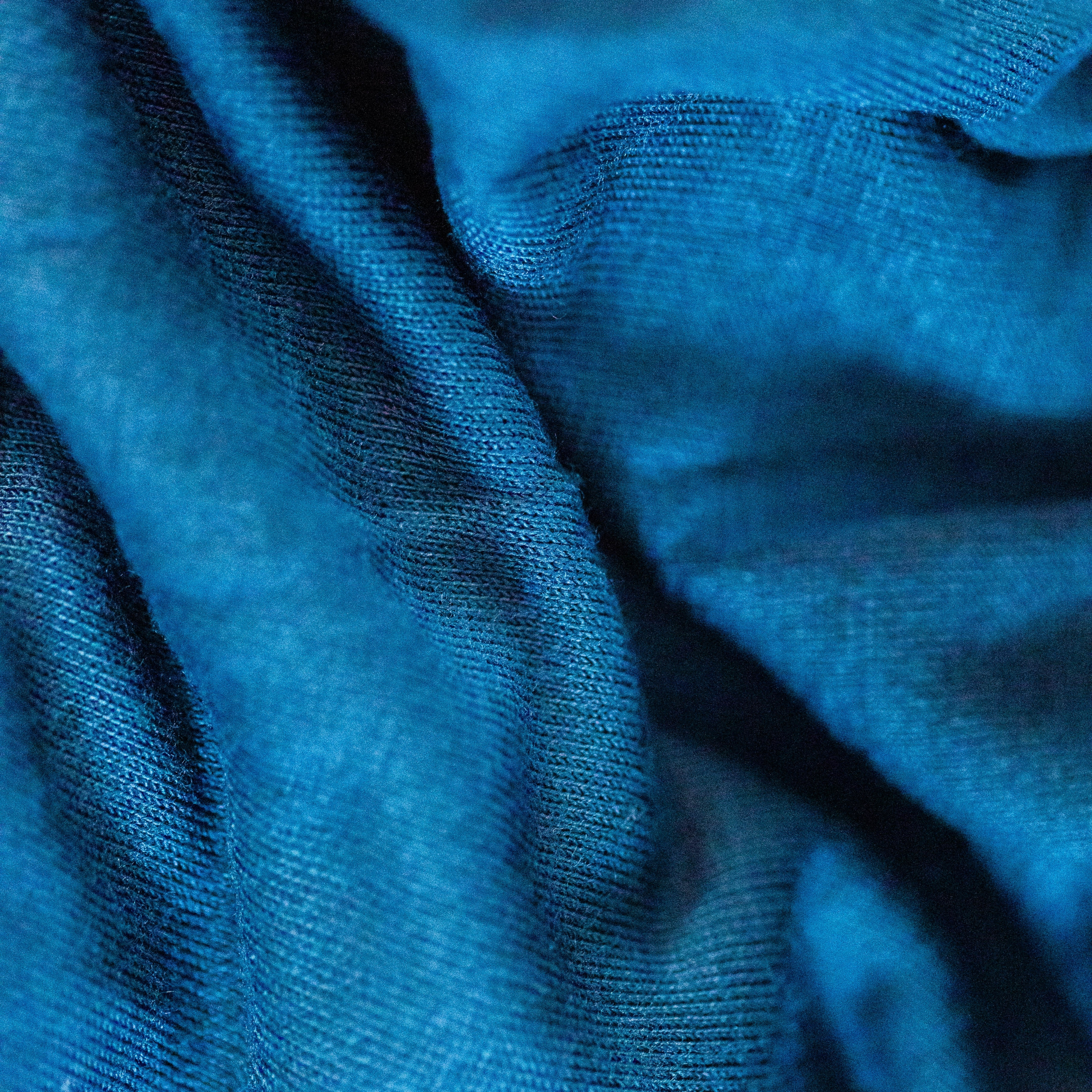 iPad Wallpapers Blue Velvet Fabric Cloth iPad Wallpaper 3208x3208 px