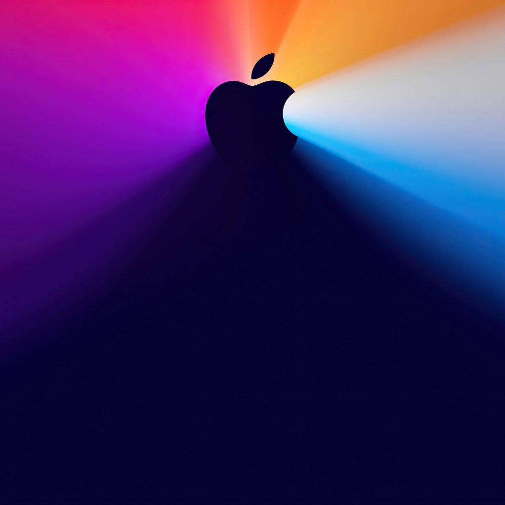1024x1024 wallpaper 4k Colourful iPhone 12 Apple Logo iPad Wallpaper 1024x1024 pixels resolution