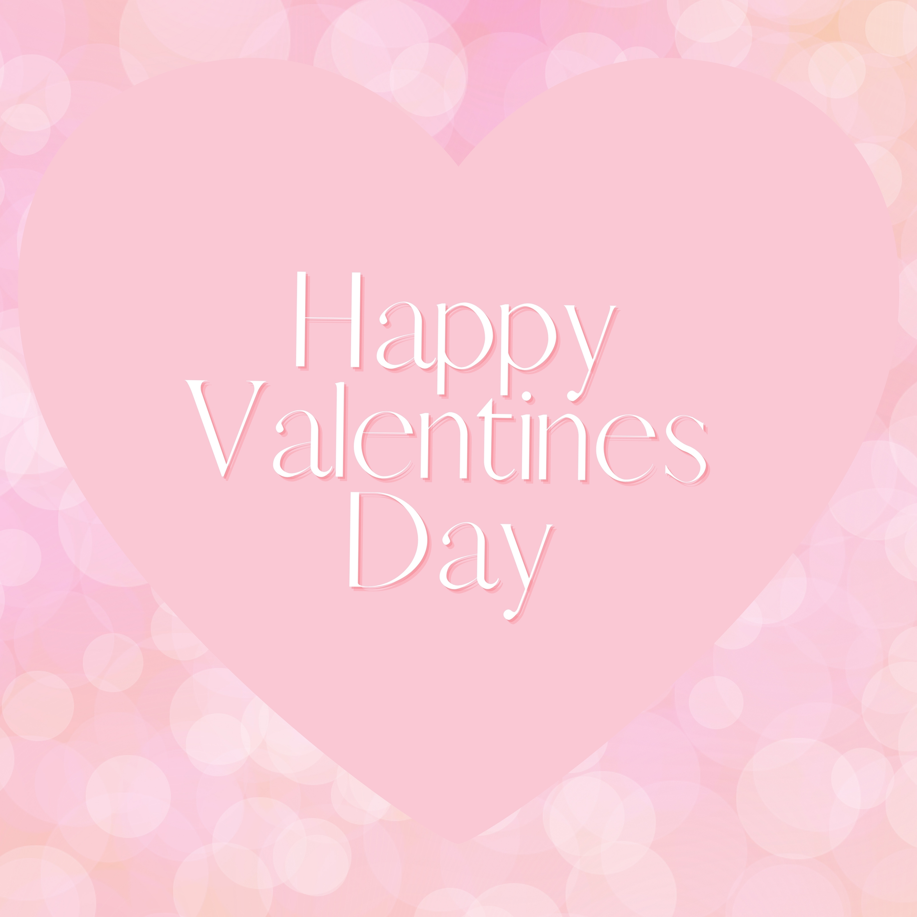 Happy Valentines Day Heart Pink iPad Wallpaper