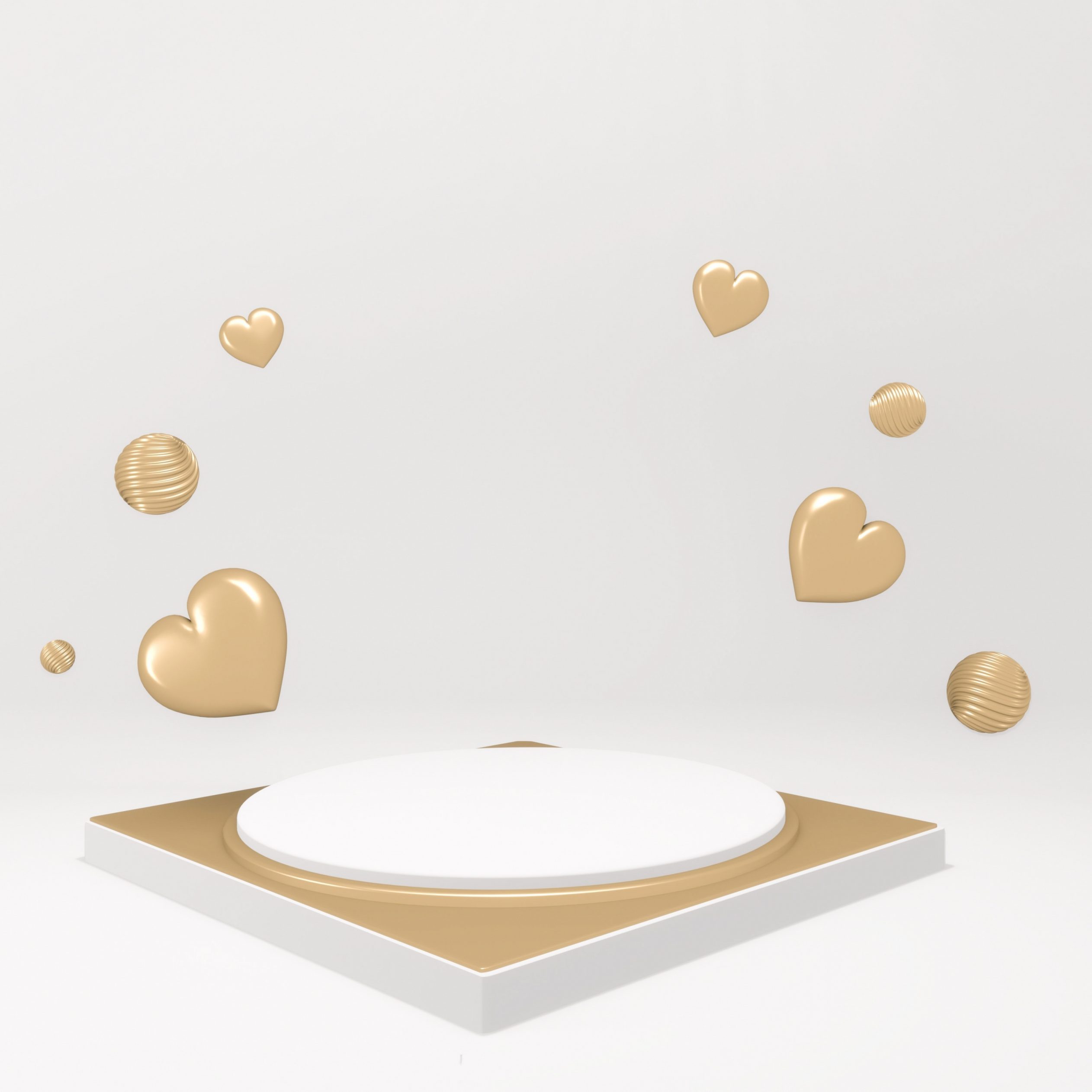 2524x2524 Parallax wallpaper 4k Minimalist 3D Decoration Geometric White iPad Wallpaper 2524x2524 pixels resolution