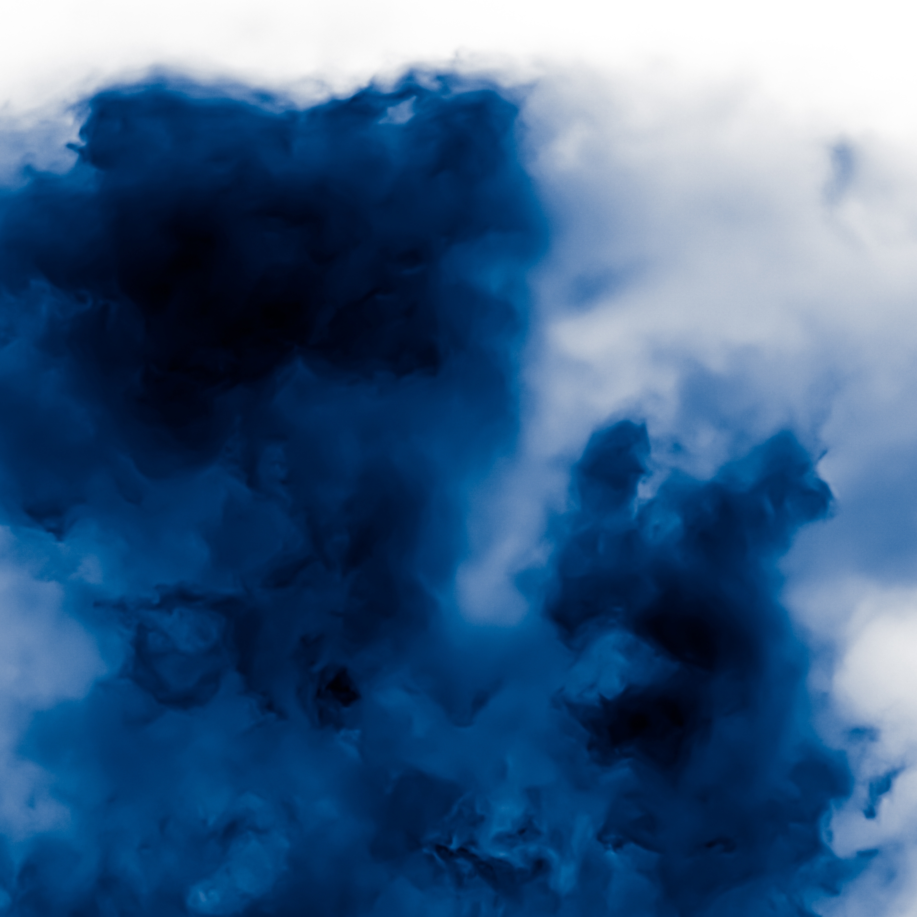 Minimalistic Blue Wave Splash Cloudy Art iPad Wallpaper