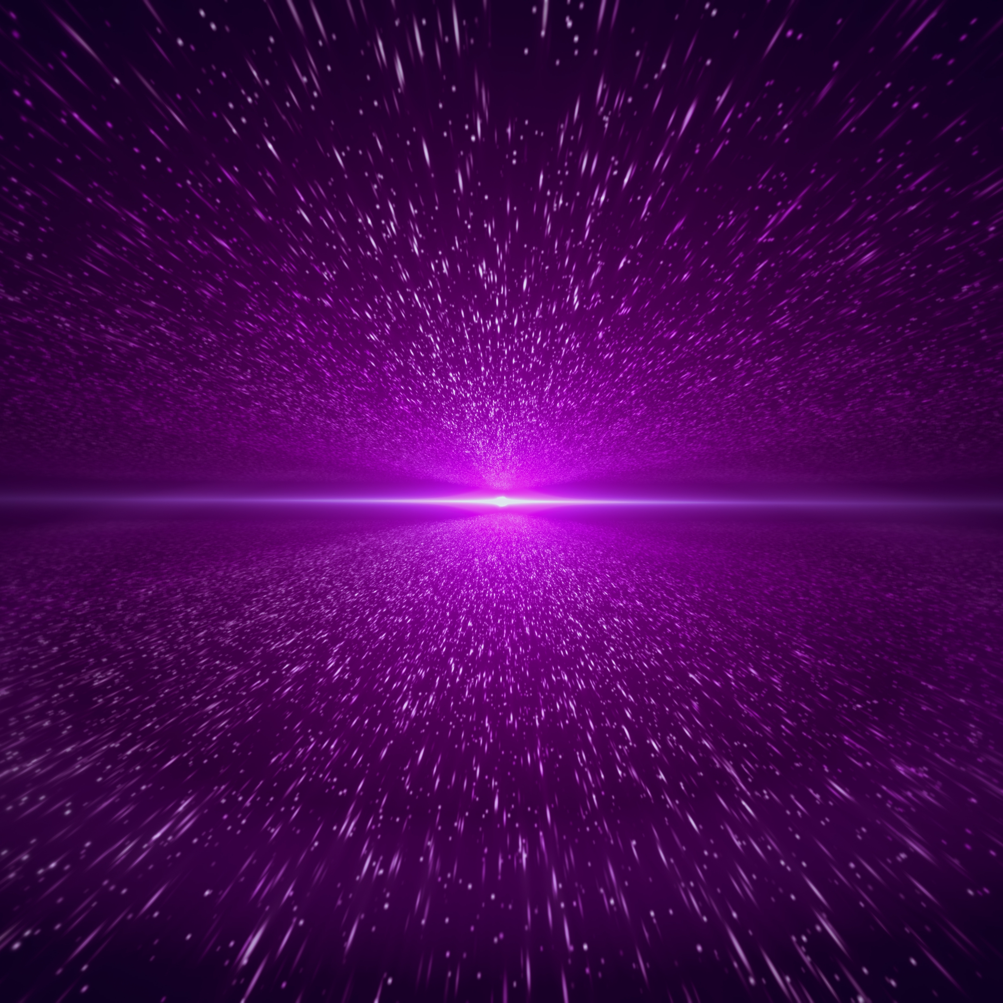 Purple Light Beam Space Digital Galaxy iPad Wallpaper