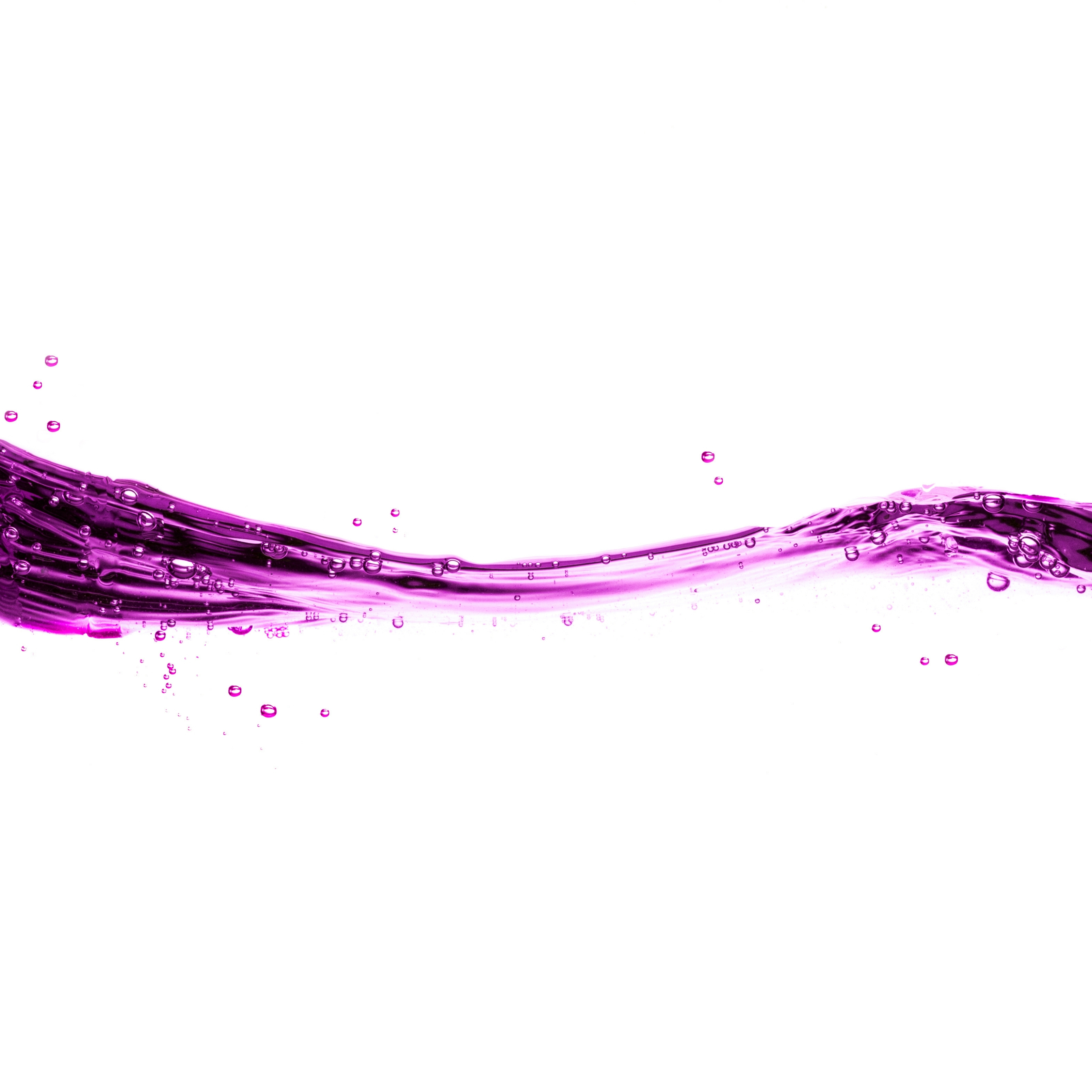 Purple Water Splash White Background iPad Wallpaper