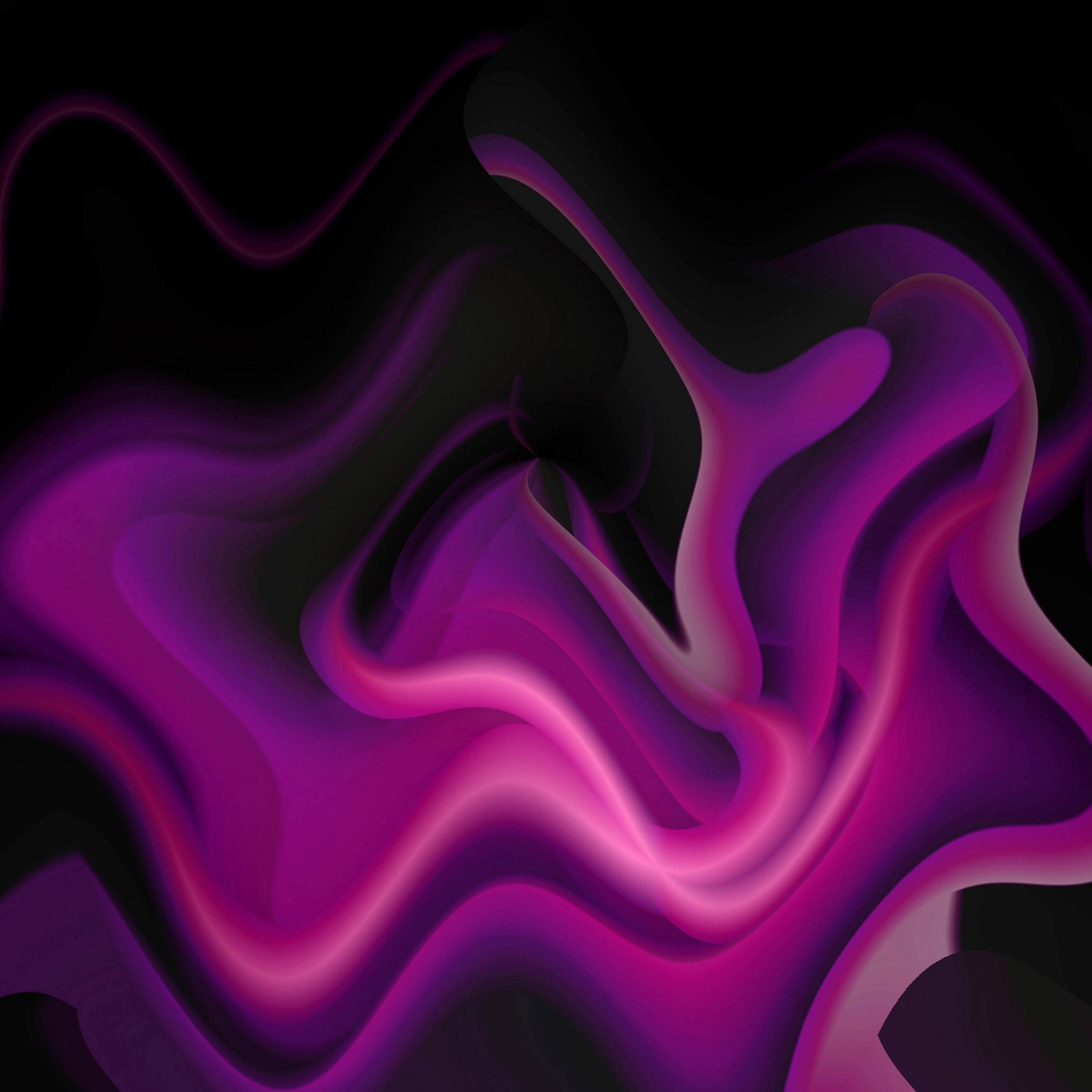 iPad Wallpapers Purple Wavy Design Pattern Creativity iPad Wallpaper 3208x3208 px