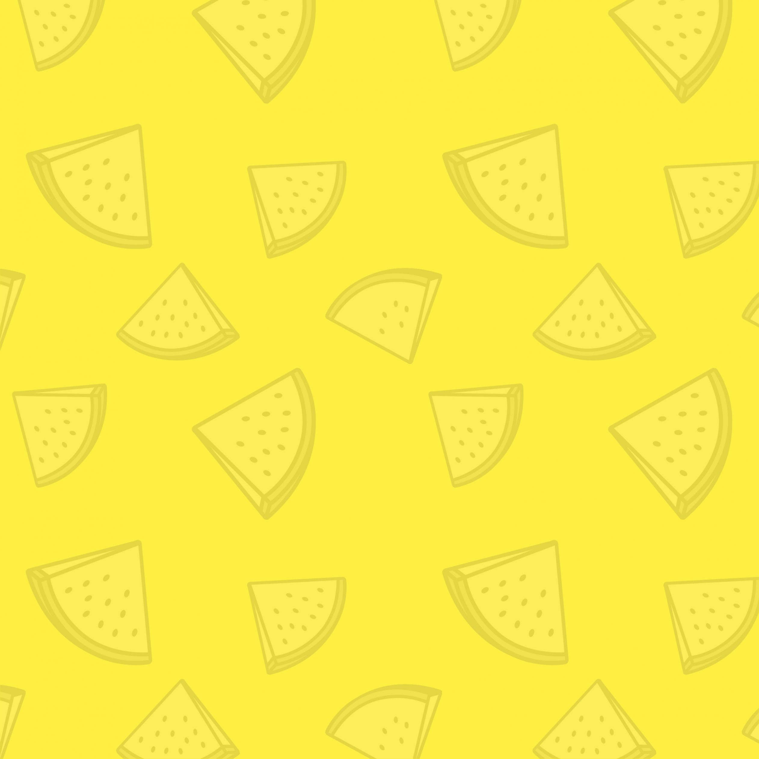 2524x2524 Parallax wallpaper 4k Watermelon Pattern Yellow iPad Wallpaper 2524x2524 pixels resolution