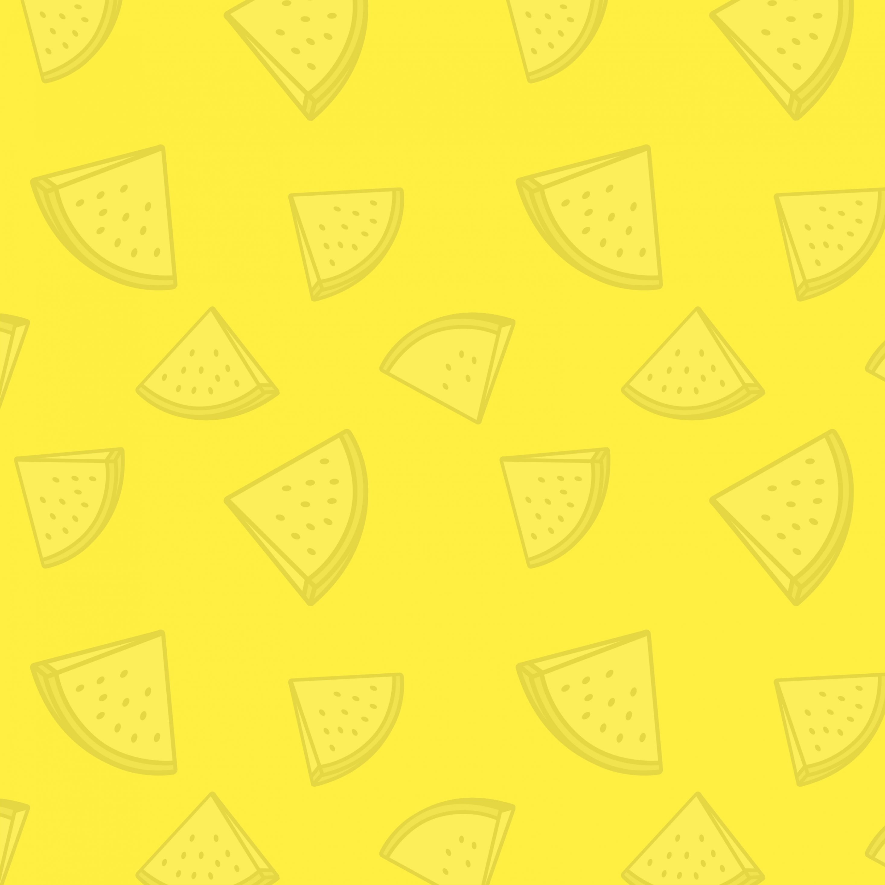 2932x2932 iPad Pro wallpaper 4k Watermelon Pattern Yellow iPad Wallpaper 2932x2932 pixels resolution