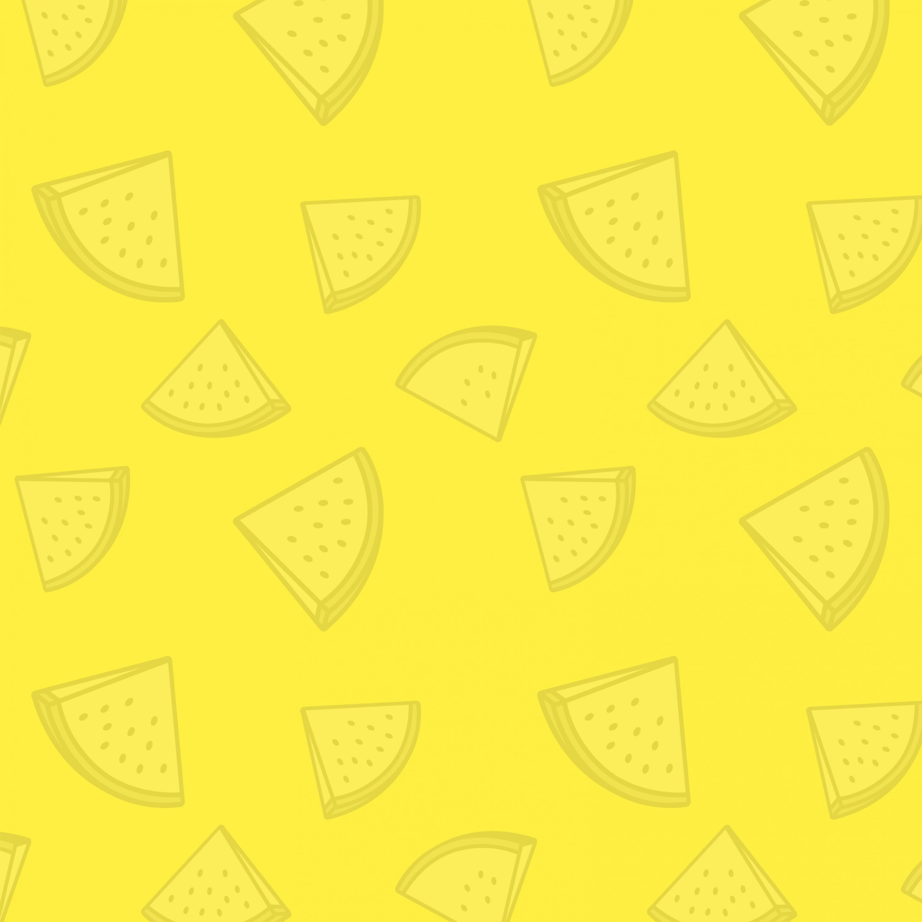 2934x2934 iOS iPad wallpaper 4k Watermelon Pattern Yellow iPad Wallpaper 2934x2934 pixels resolution