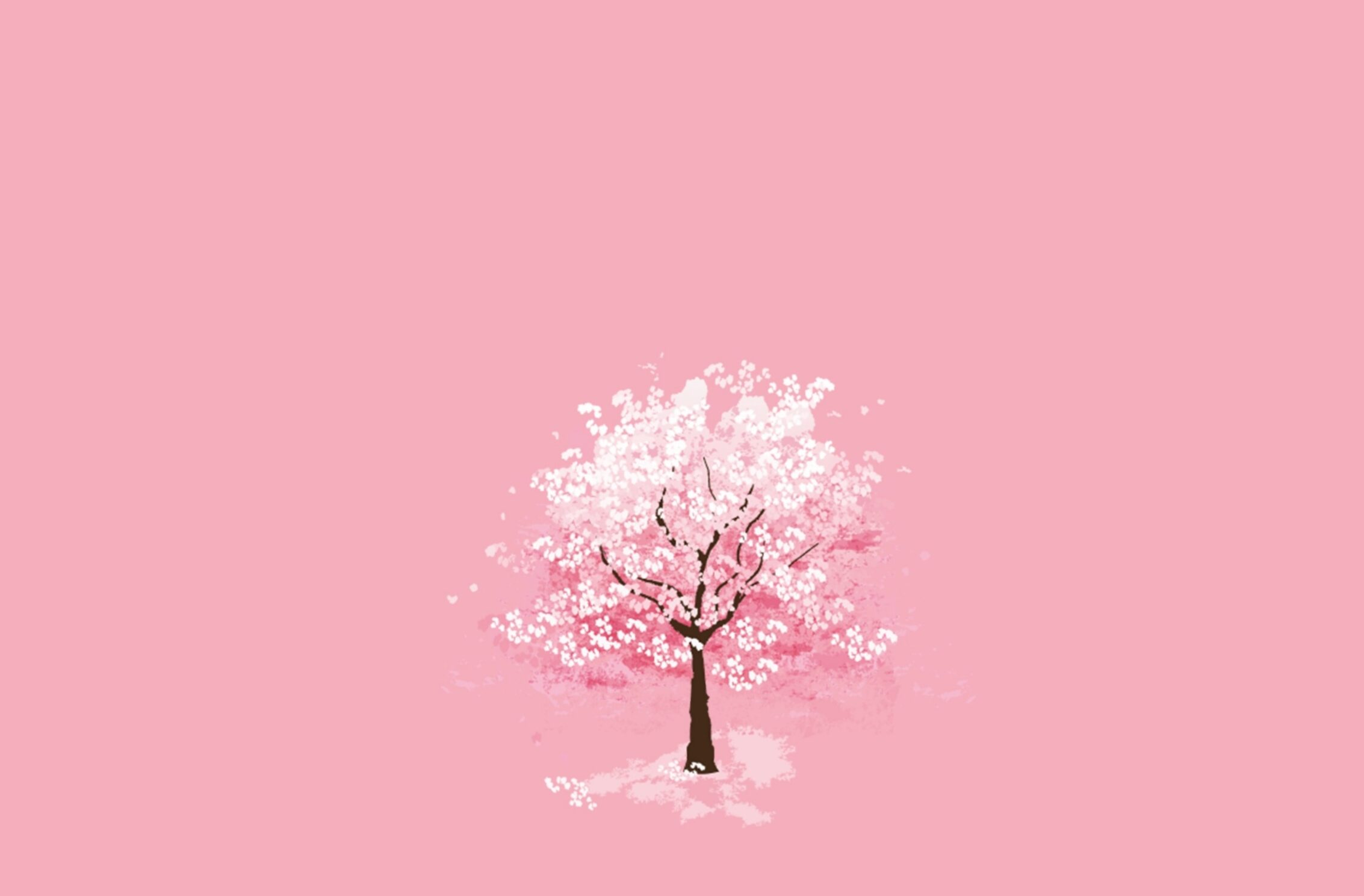 2266x1488 wallpaper Winter Season Tree Pink Background iPad Wallpaper 2266x1488 pixels resolution