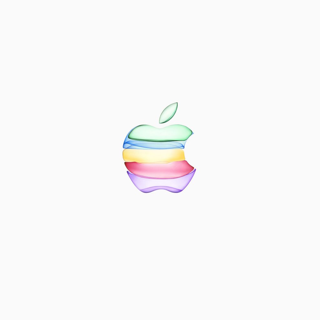 1024x1024 wallpaper 4k iPhone 11 Apple Logo White Background iPad Wallpaper 1024x1024 pixels resolution