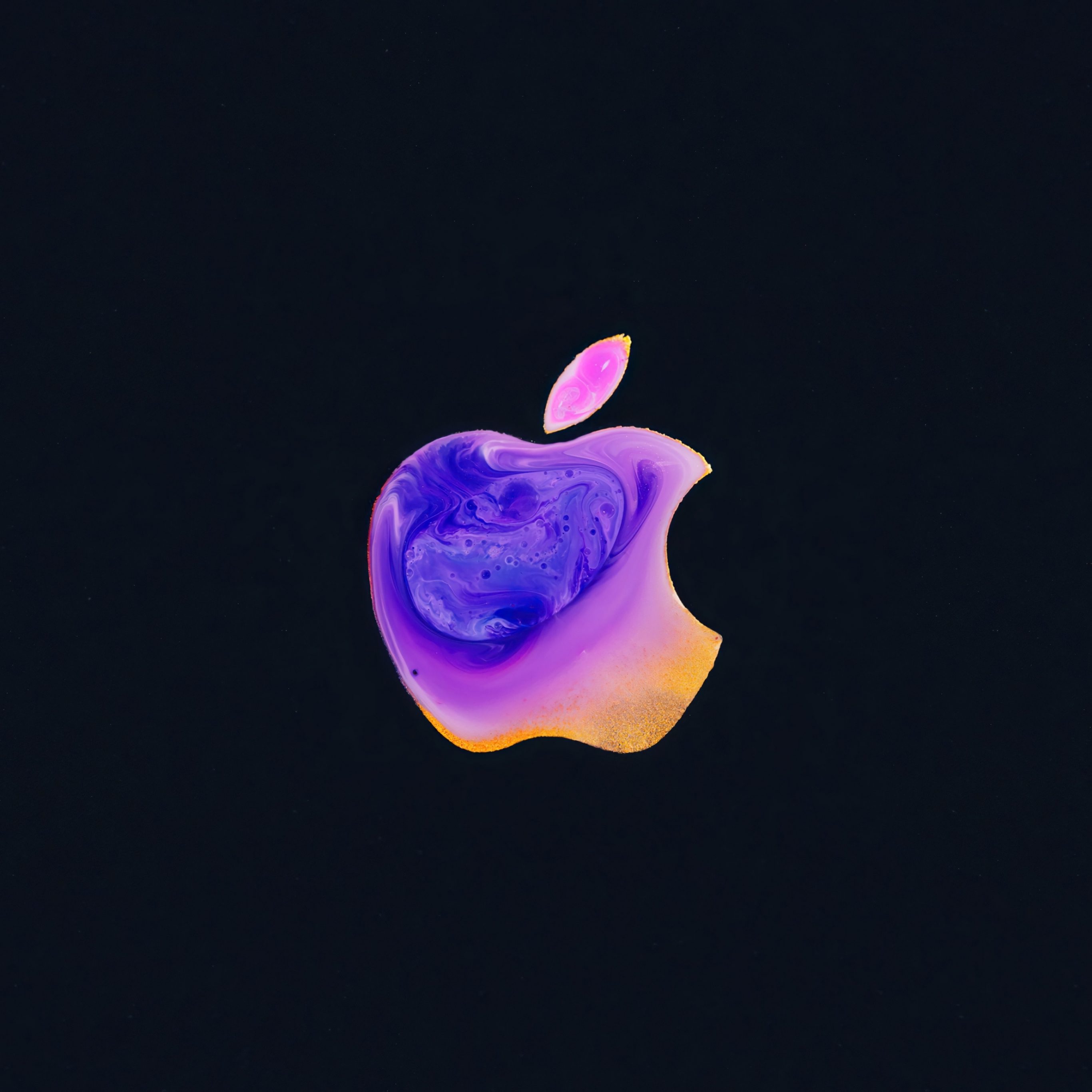 iPad Pro 12.9 wallpapers iPhone 12 Apple Logo Background Black iPad Wallpaper