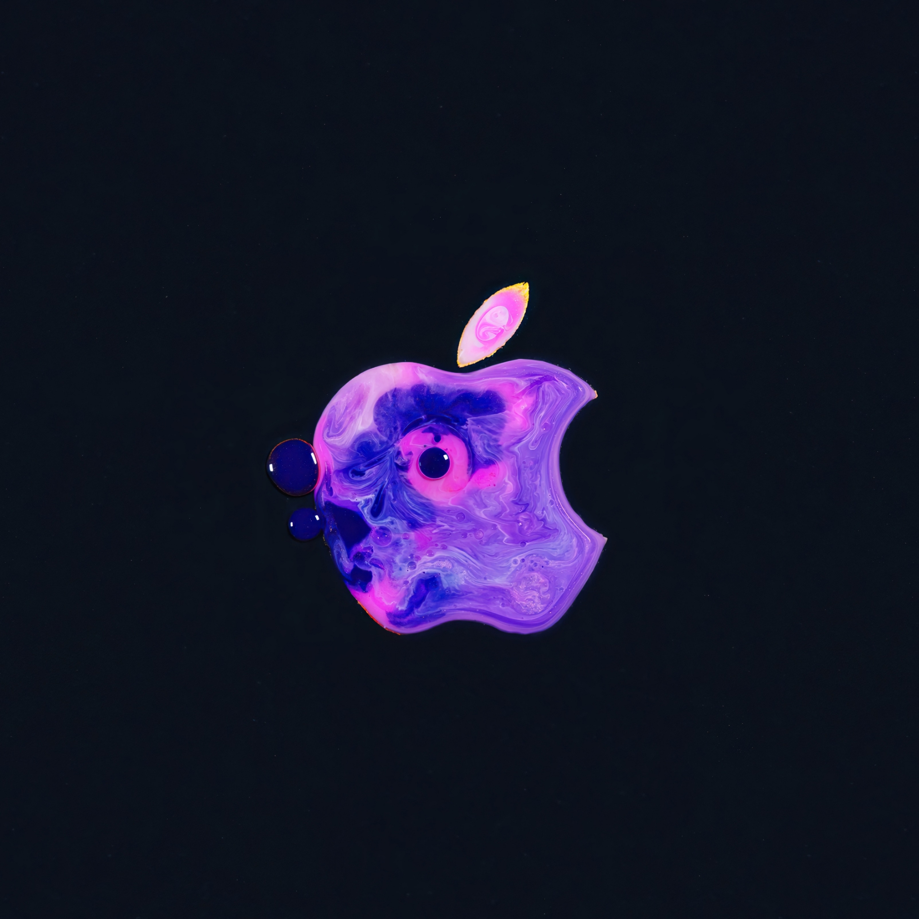 Apple iPad Pro wallpapers iPhone 12 Apple Logo Black Dark Background iPad Wallpaper