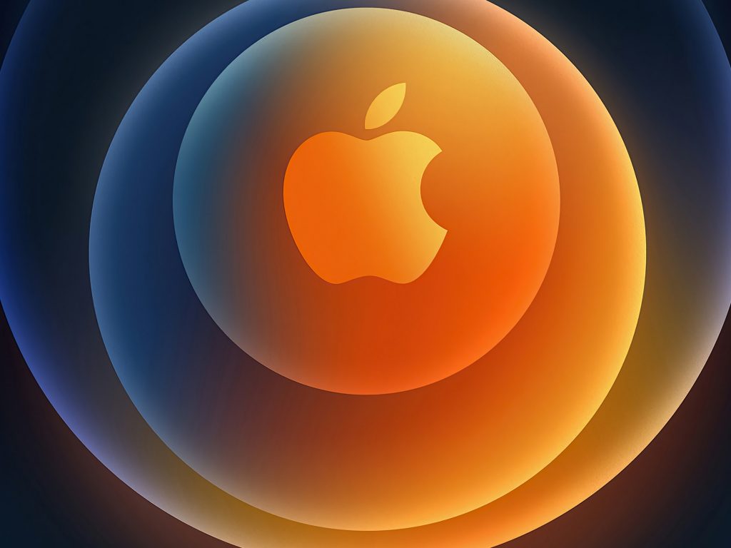 1024x768 wallpaper 4k iPhone 12 Apple Logo Circles iPad Wallpaper 1024x768 pixels resolution