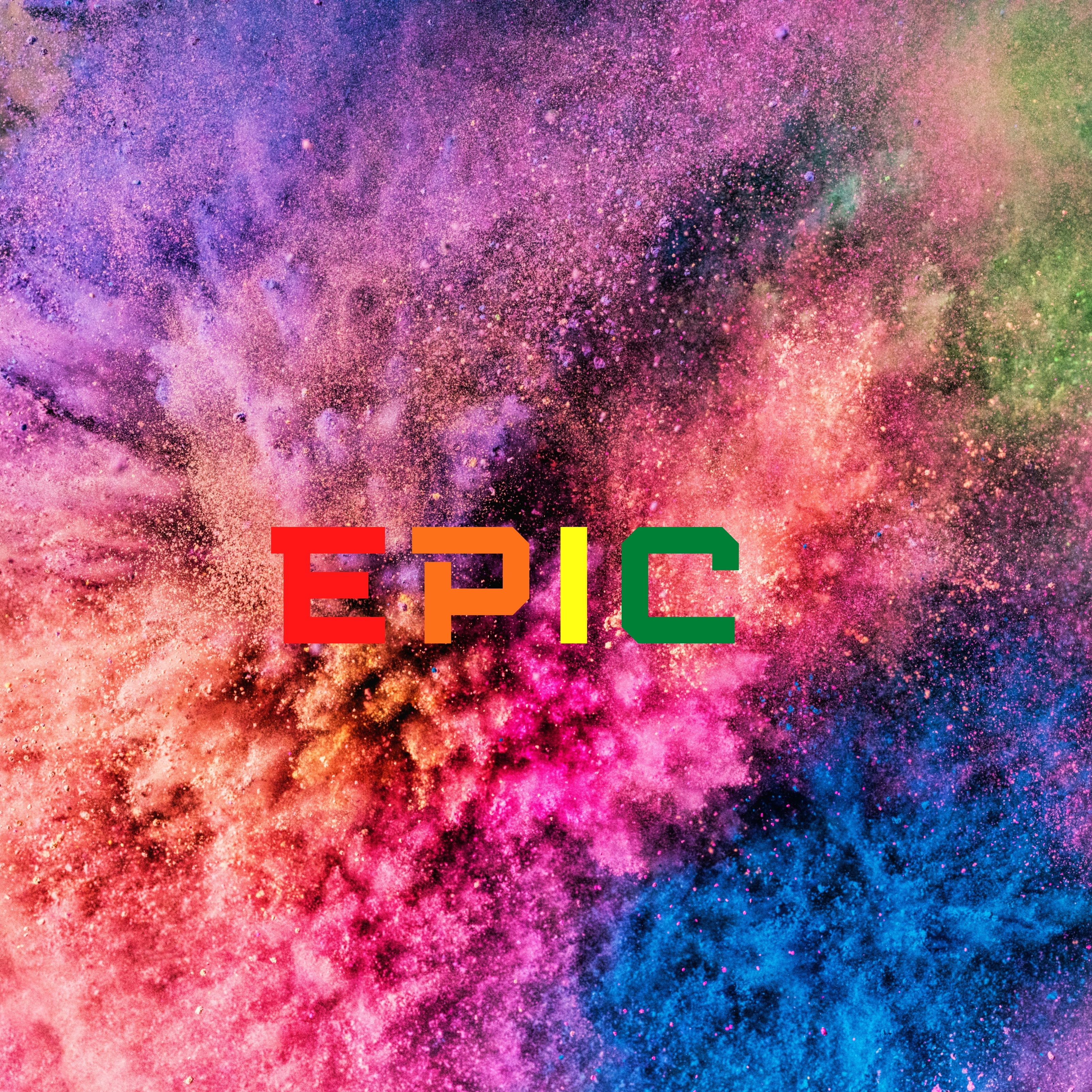 Epic Holi Powder Colorful Background iPad Wallpaper