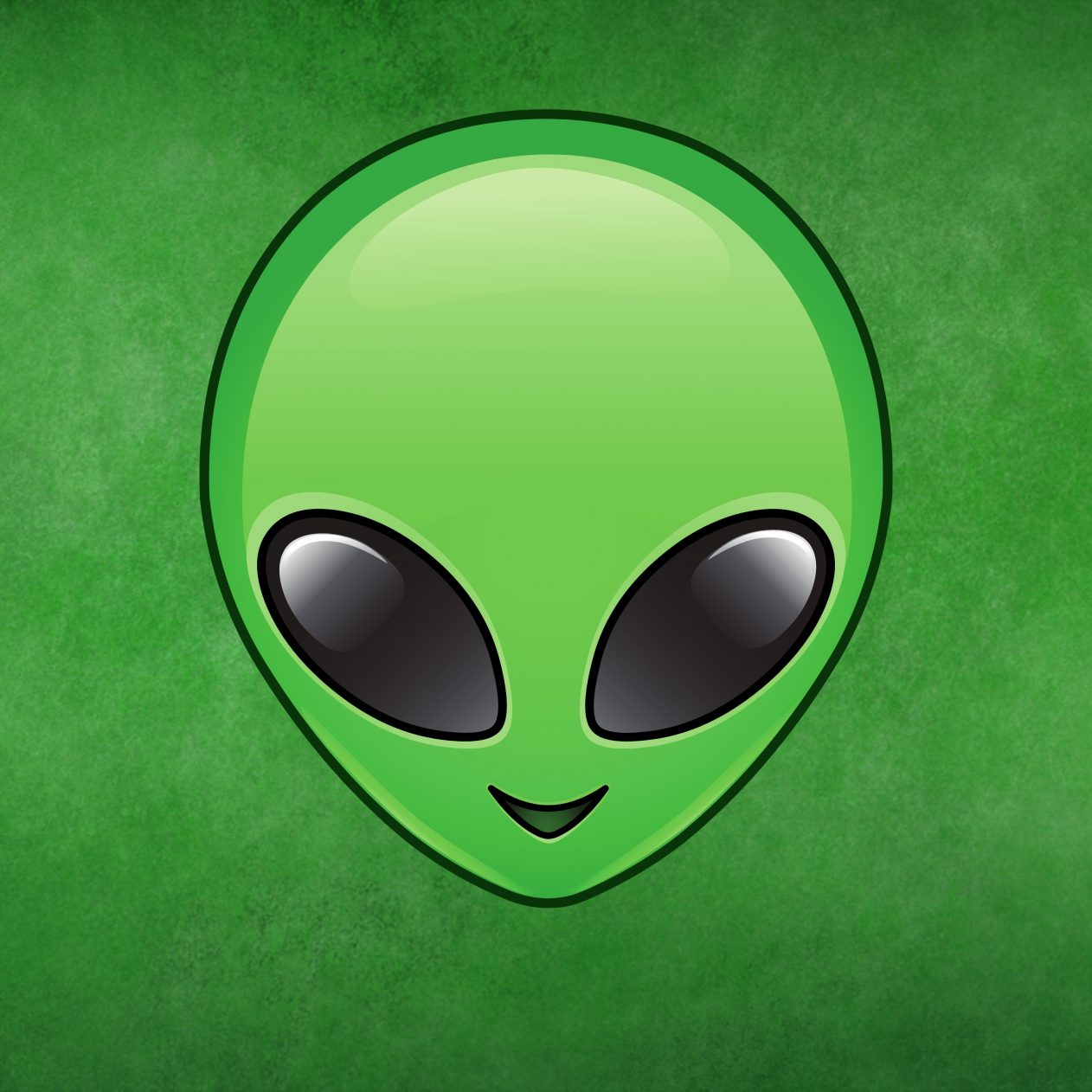 1262x1262 Parallax wallpaper 4k Alien Emoji Face Invader Halloween Spaceship Green iPad Wallpaper 1262x1262 pixels resolution