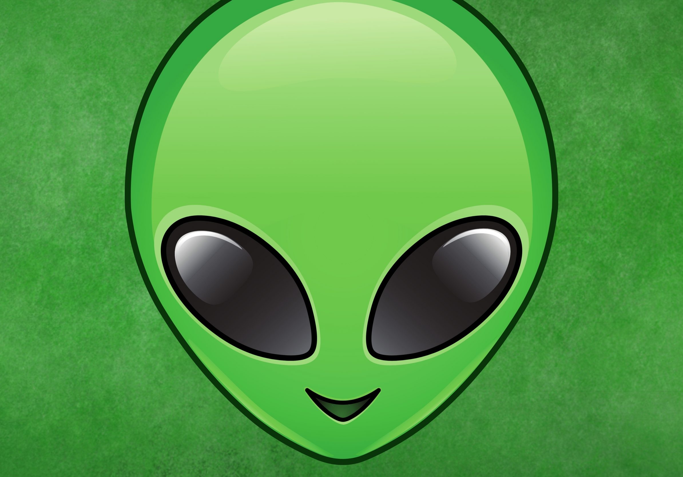 2388x1668 iPad Pro wallpapers Alien Emoji Face Invader Halloween Spaceship Green iPad Wallpaper 2388x1668 pixels resolution