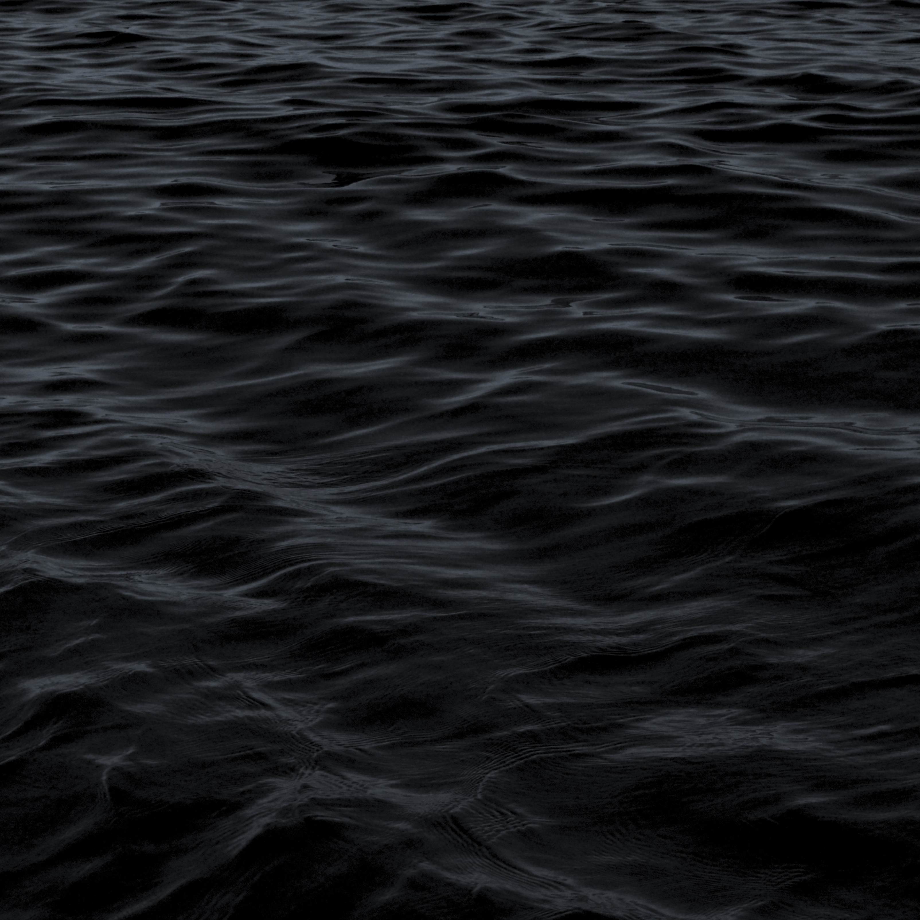 iPad Wallpapers Dark Water Waves Sea Pattern iPad Wallpaper 3208x3208 px