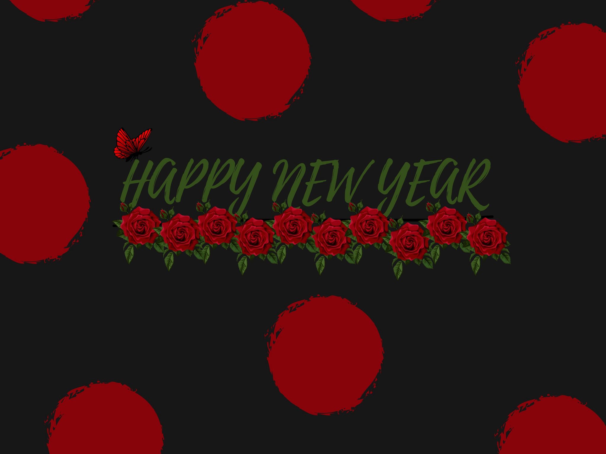 2048x1536 wallpaper Red Poka Dot New Year Ipad Wallpaper 2048x1536 pixels resolution