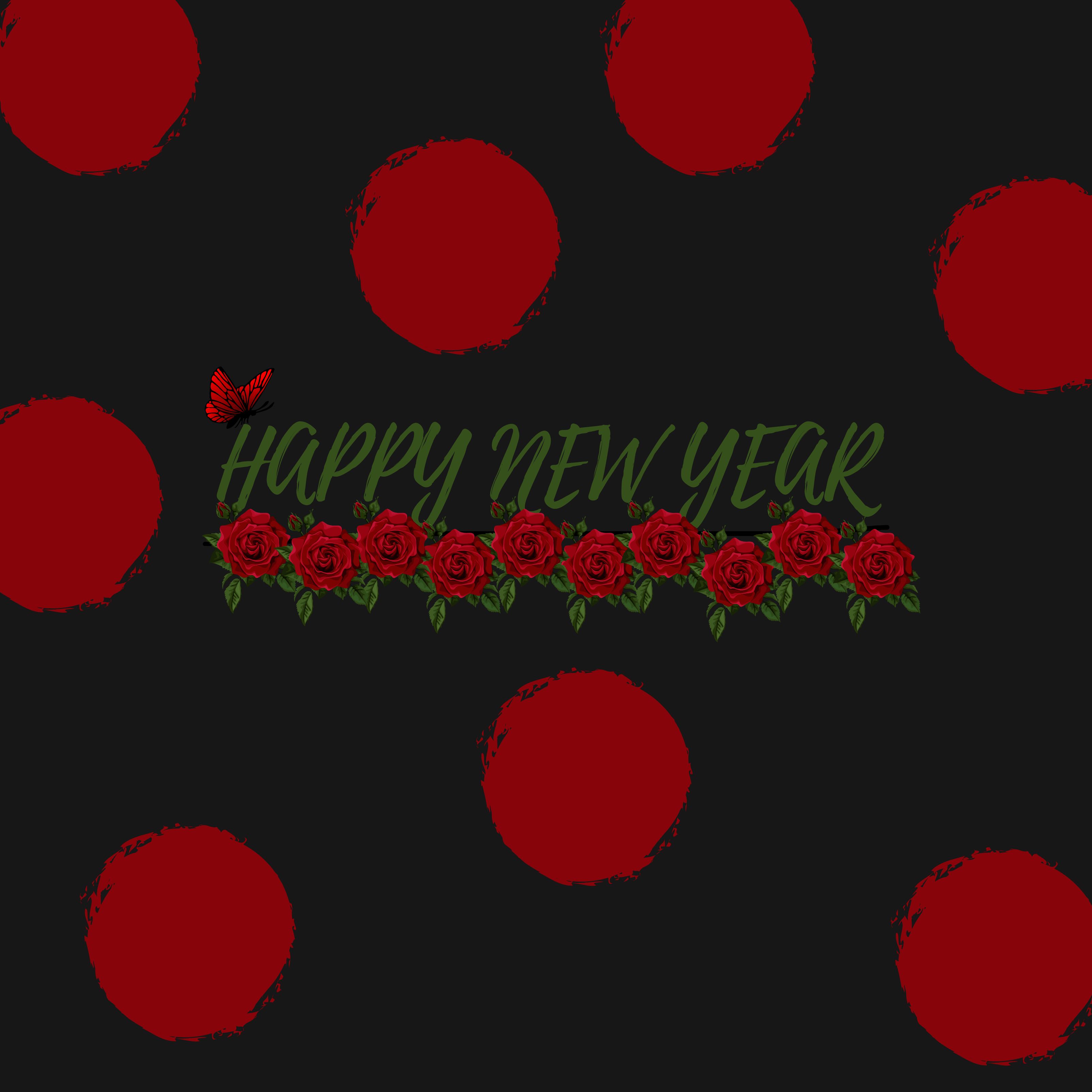 Red Poka Dot New Year Ipad Wallpaper